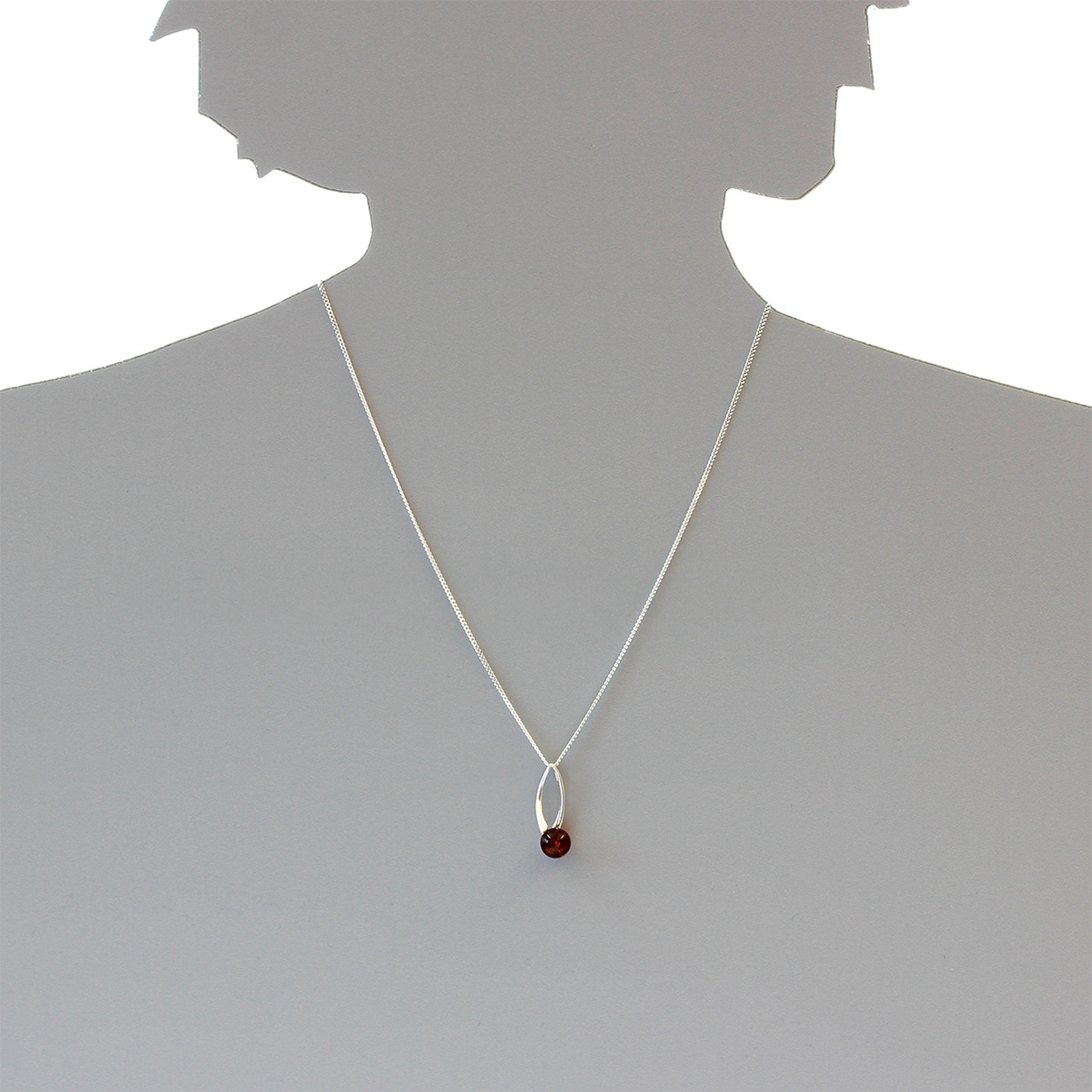 OSTSEE-SCHMUCK Kette mit Anhänger »- Melina - Silber 925/000 - Bernstein«