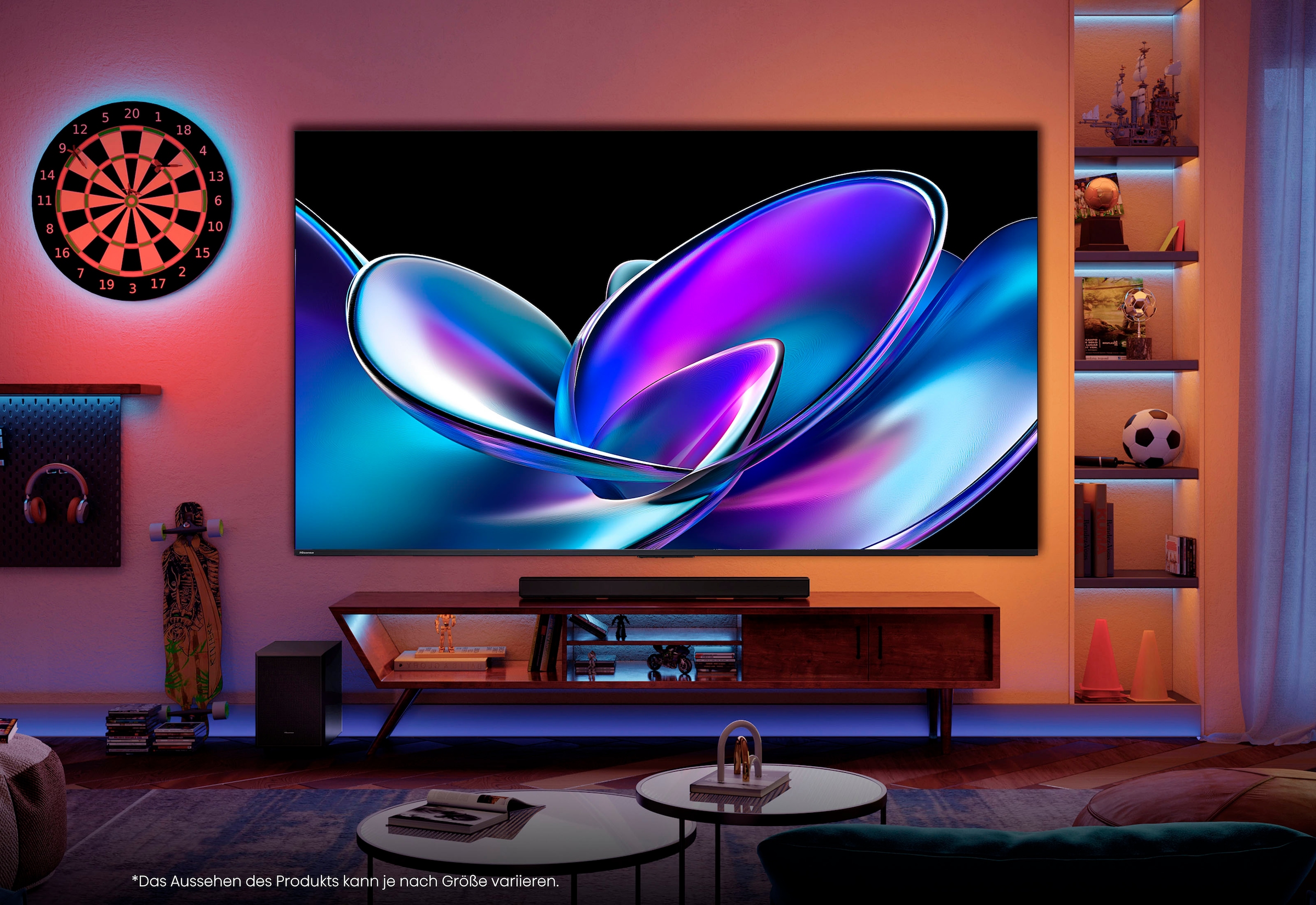 Hisense QLED-Fernseher »100E7Q PRO«, 4K Ultra HD, Smart-TV, 4K UHD QLED