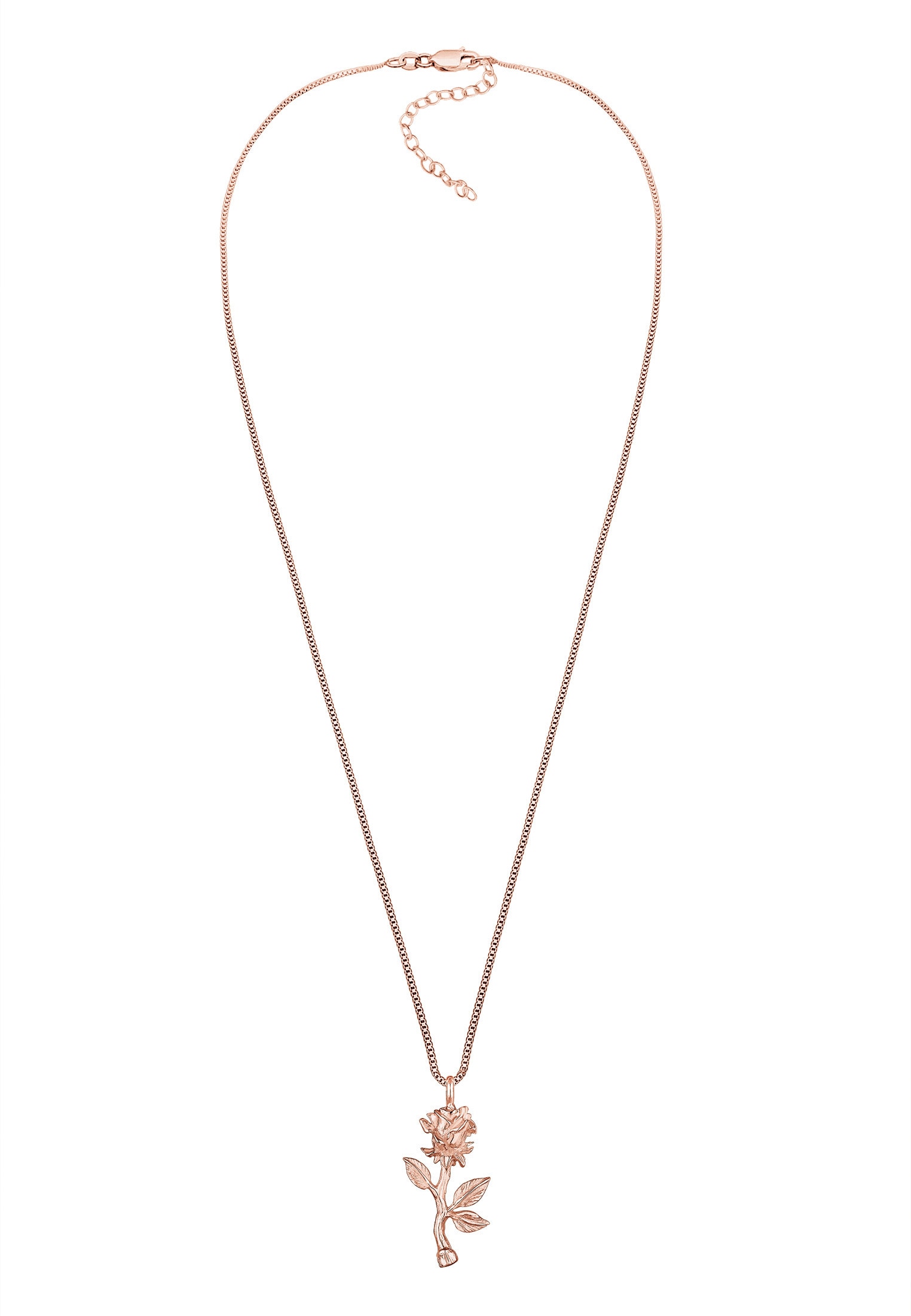Elli Kette mit Anhänger »Halskette Vintage Anhänger Rose 925 Sterling Silber«