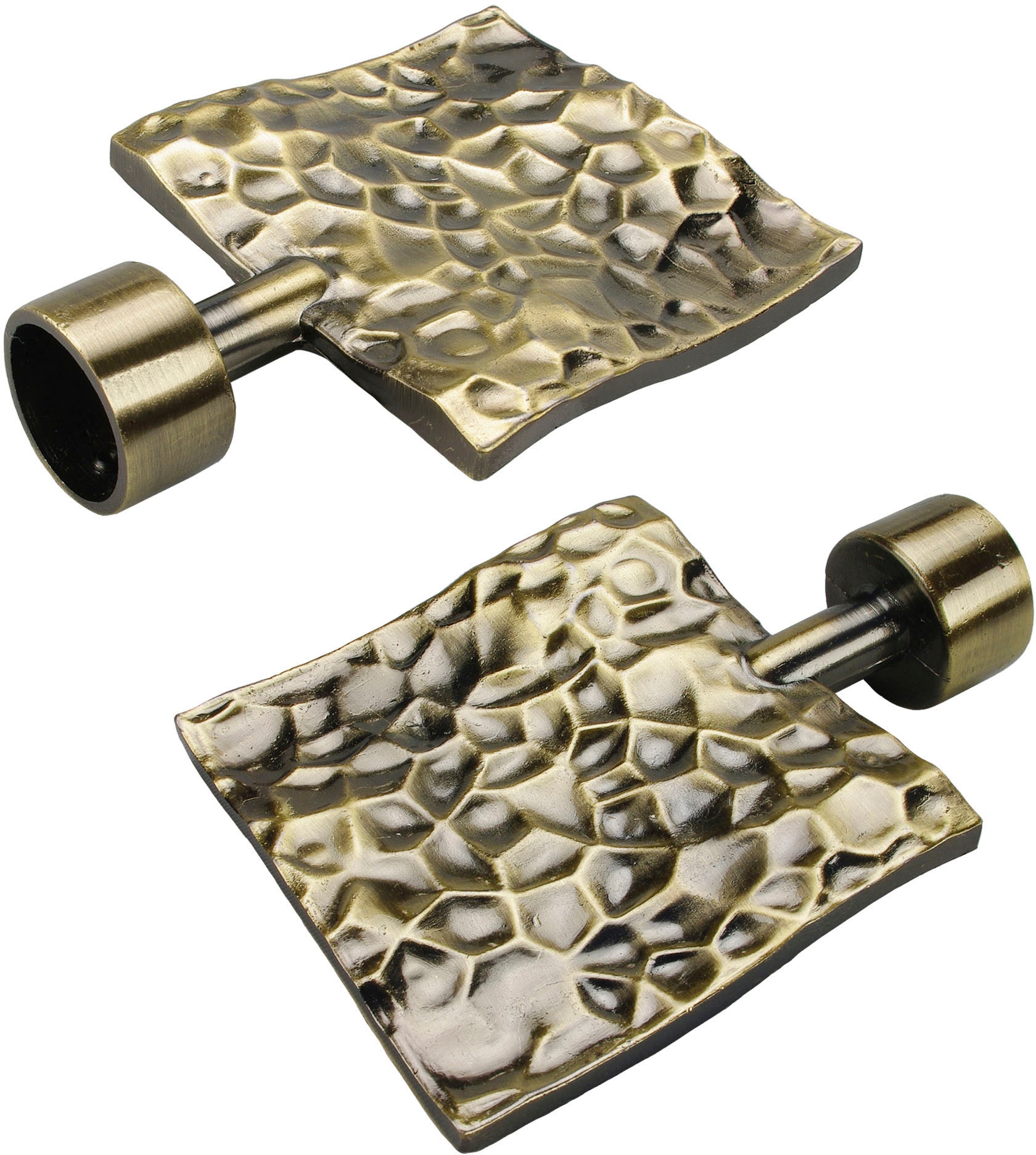 Liedeco Gardinenstange »Stilgarnitur 20 mm Blues Johnny«, 2 läufig-läufig, Fixmaß, Gardinenstange Komplett