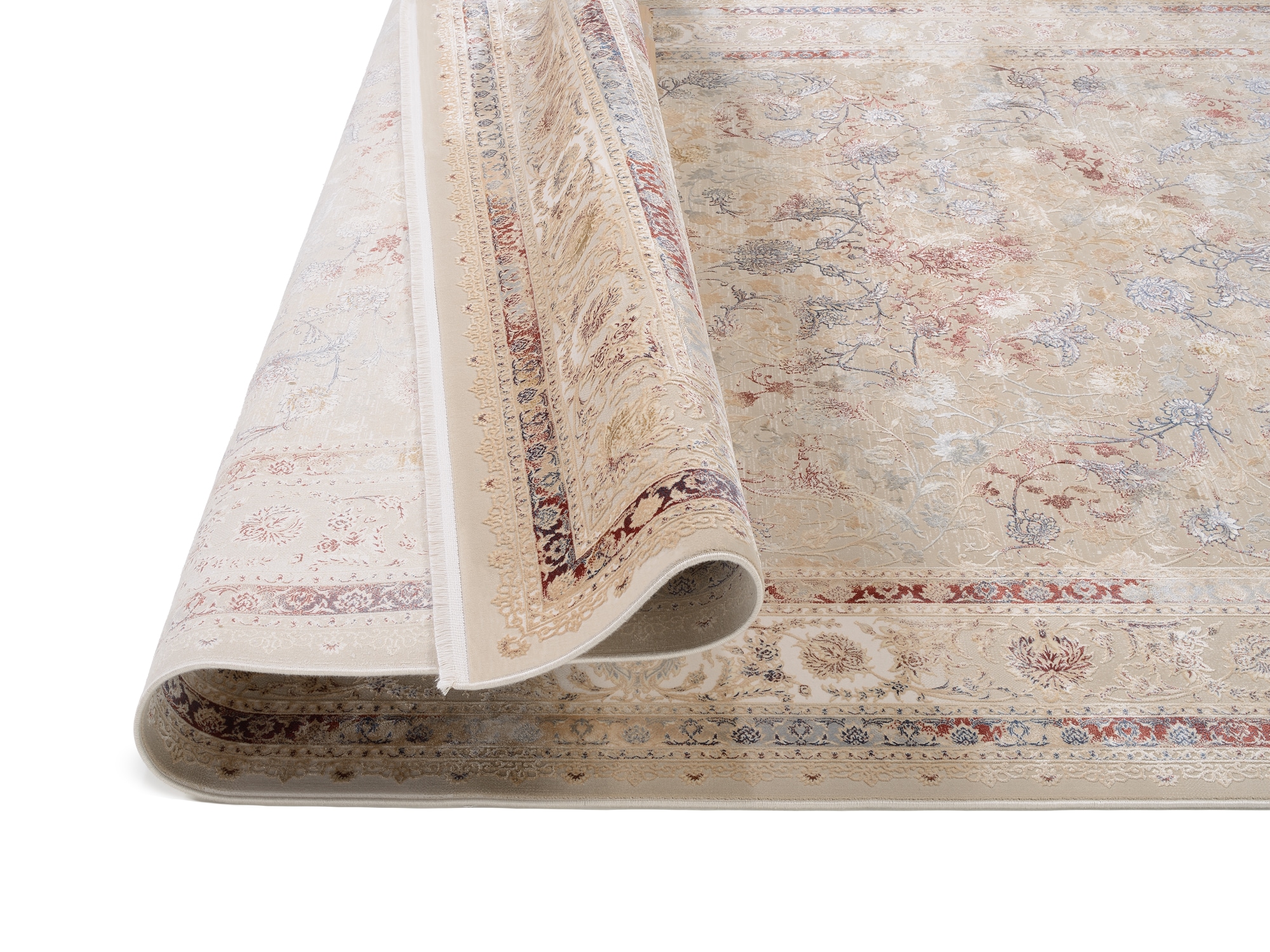 OCI DIE TEPPICHMARKE Teppich »MYSTIC LIMITED«, rechteckig, 7 mm Höhe, florale Muster in 3D-Optik, maschinell gewebt, Viskose