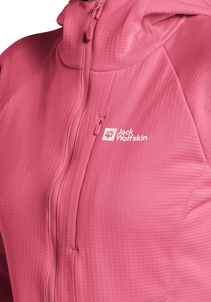Jack Wolfskin Fleecejacke »KOLBENBERG HOODED FZ W«, mit Kapuze
