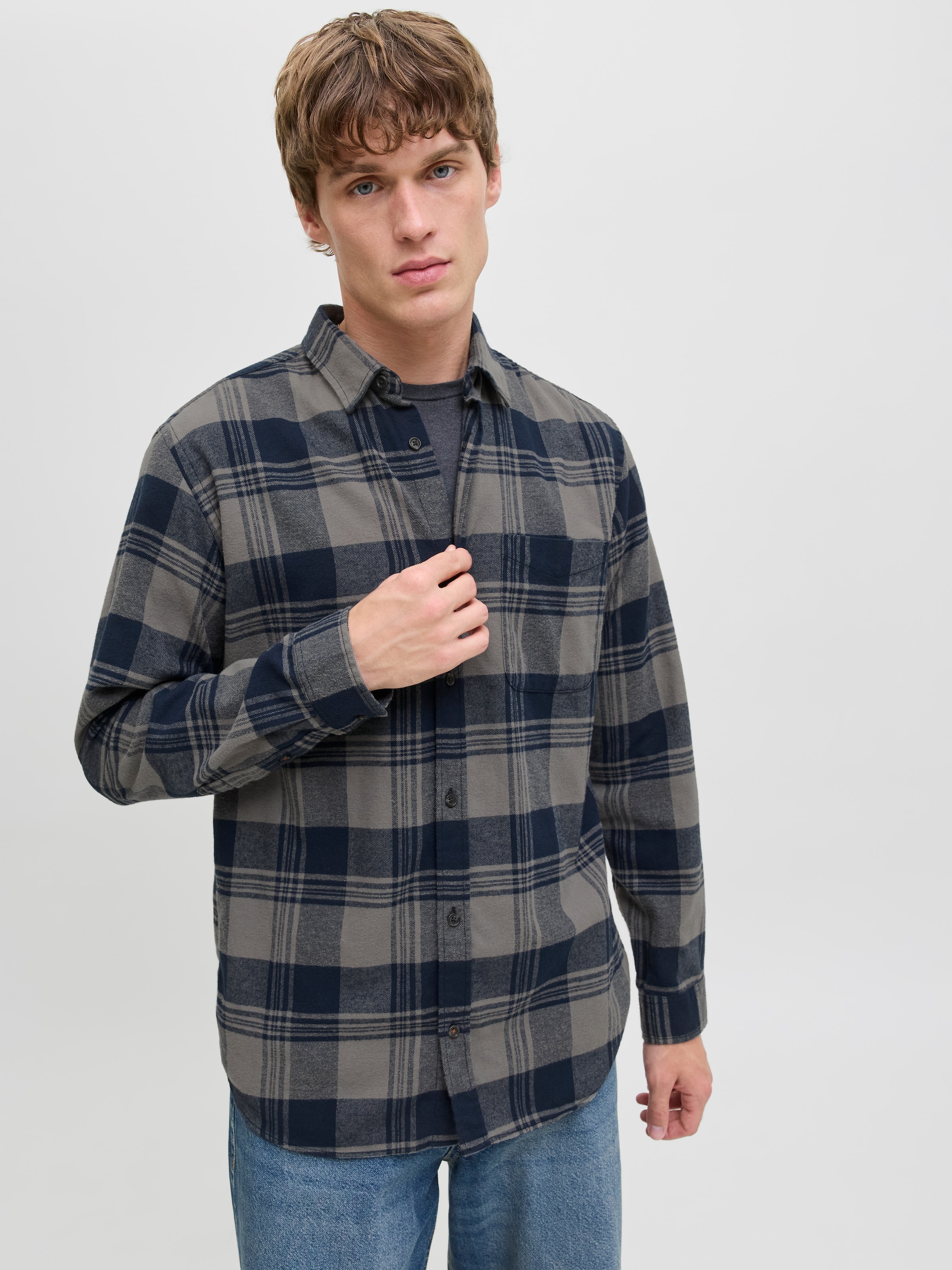 Jack & Jones Langarmhemd »JJJAMES BUFFALO SHIRT LS«