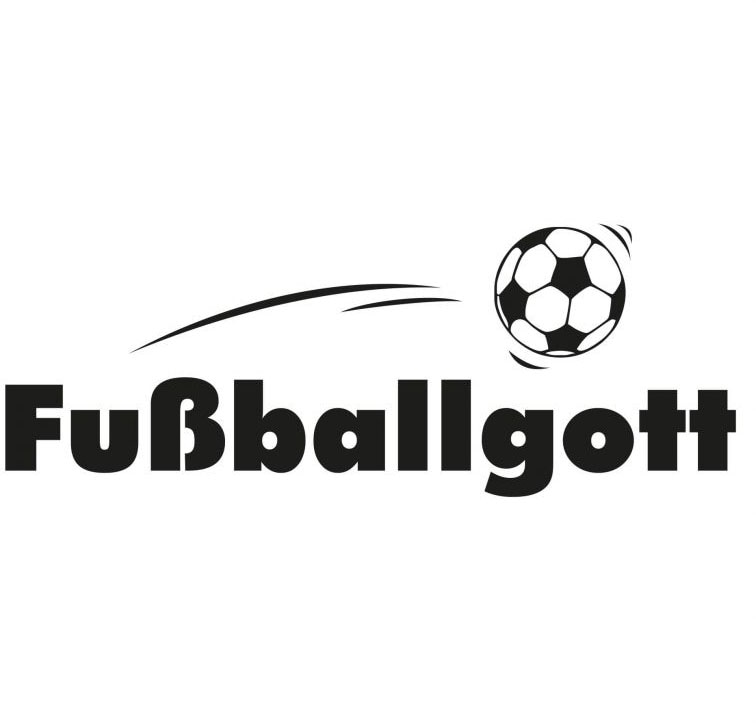 Wall-Art Wandtattoo »Fußball Aufkleber St.) kaufen auf Rechnung Fußballgott«, (1