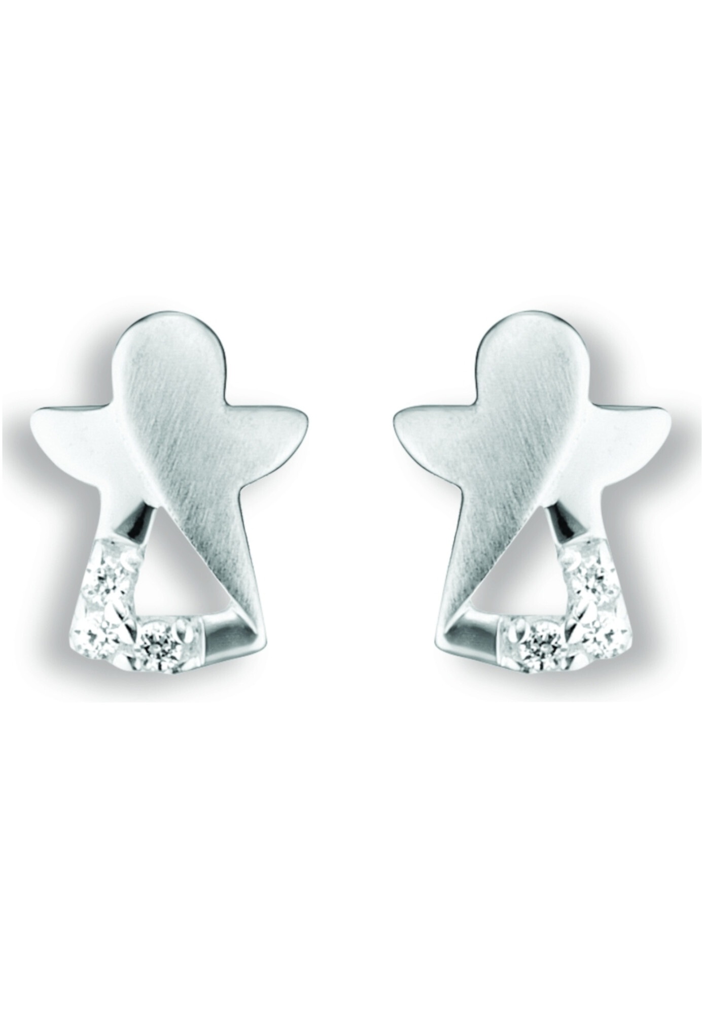 ONE ELEMENT Paar Ohrstecker »Zirkonia Engel Ohrringe  Ohrstecker aus 925 Silber«