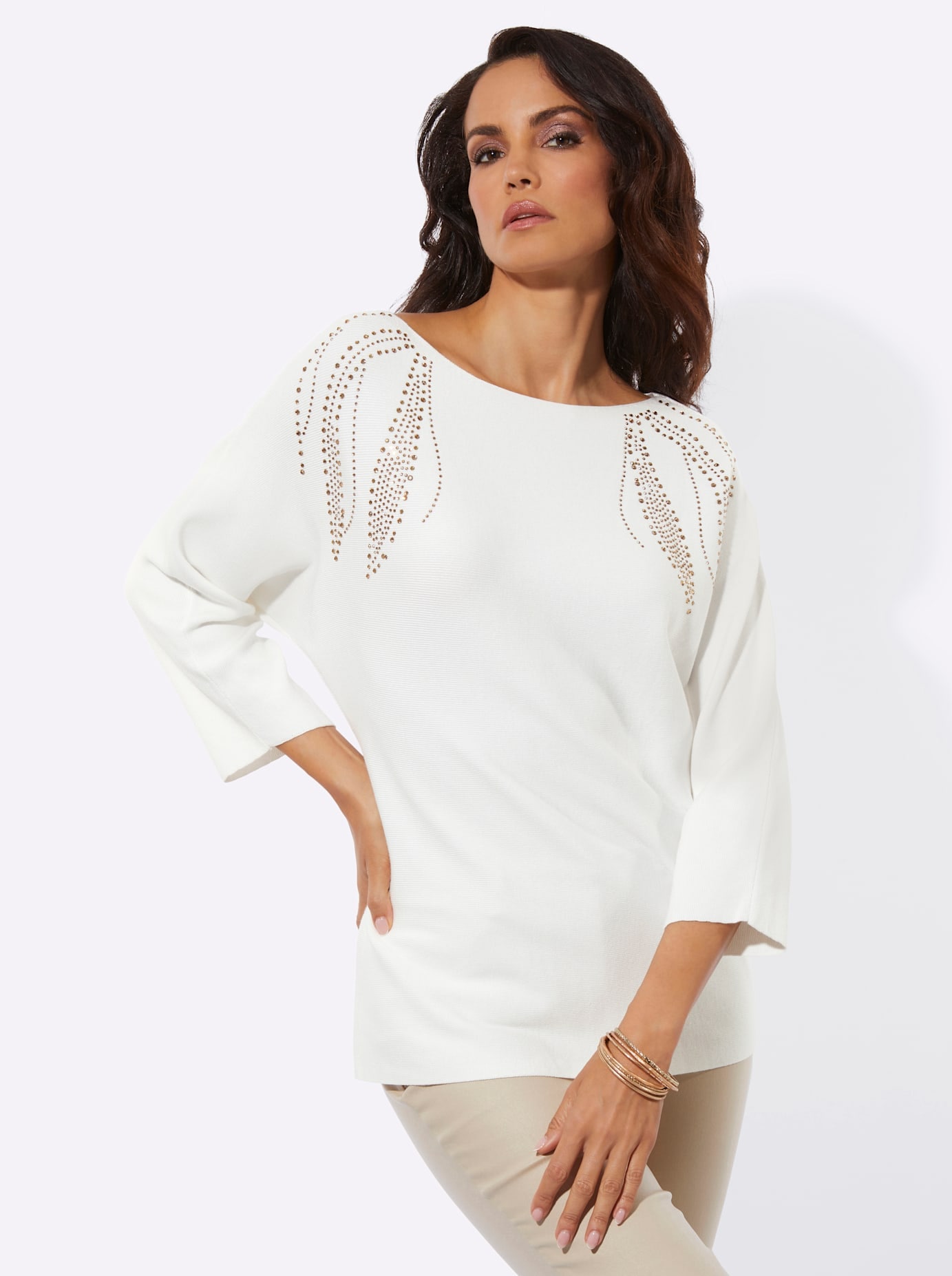 creation L 3/4 Arm-Pullover »Lyocell-Viskose-Pullover«