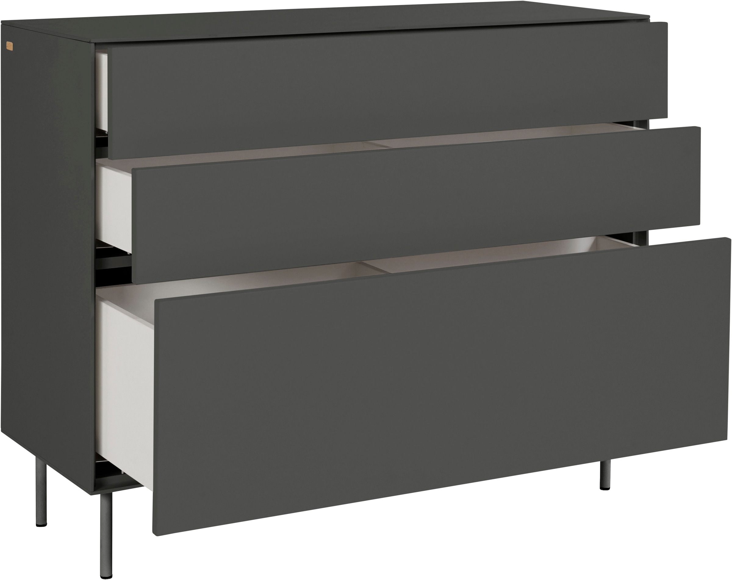 LeGer Home by Lena Gercke Sideboard »Essentials«, Breite: 112cm, MDF lackiert, Push-to-open-Funktion