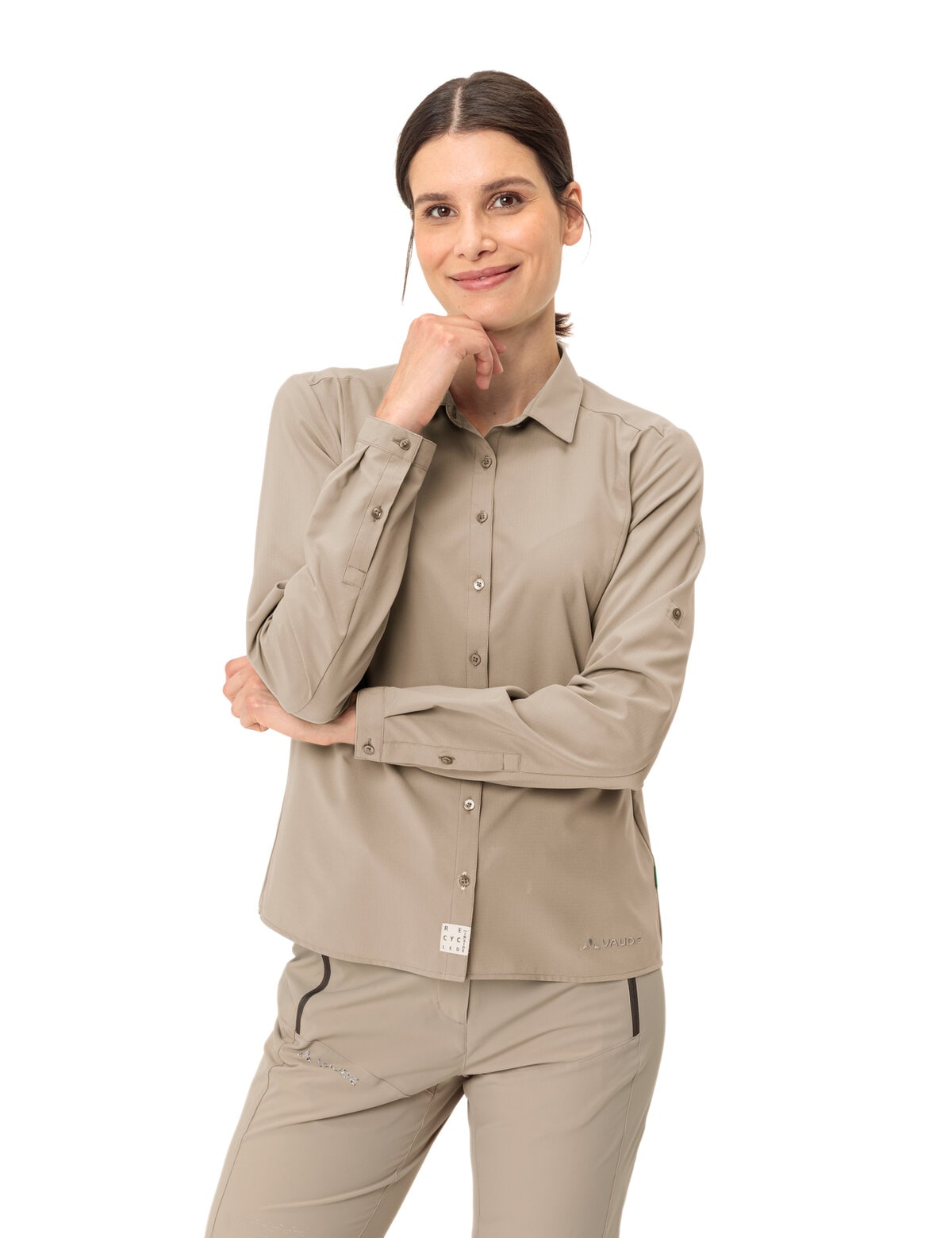 VAUDE Langarmshirt »WOMEN'S ROSEMOOR LS SHIRT IV« Langarm, für Trekking und Wandern, leicht und atmungsaktiv