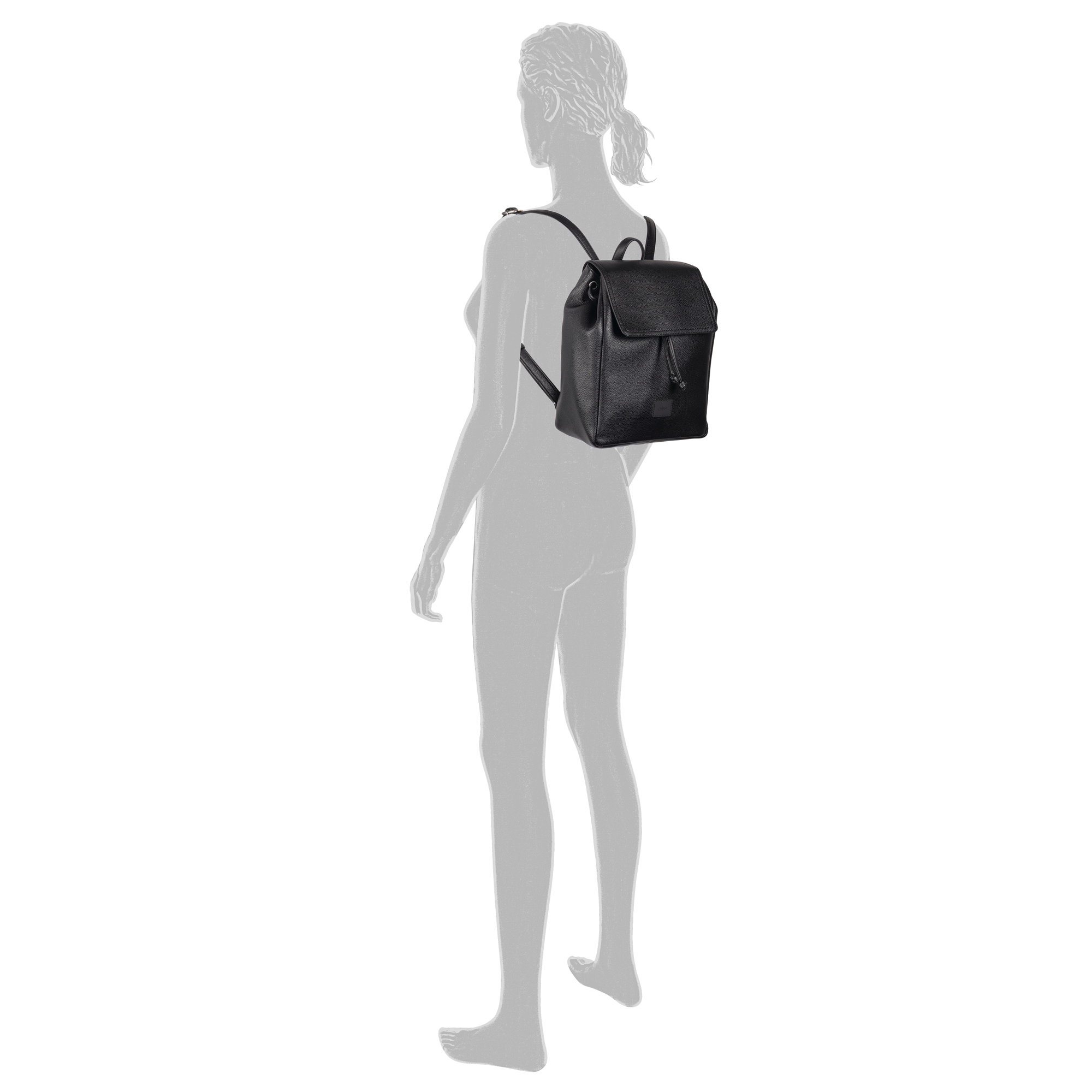 Gabor Rucksack »Elfie«, aus fein genarbtem, glattem Kunstleder und mit einem Logo Rubber Patch