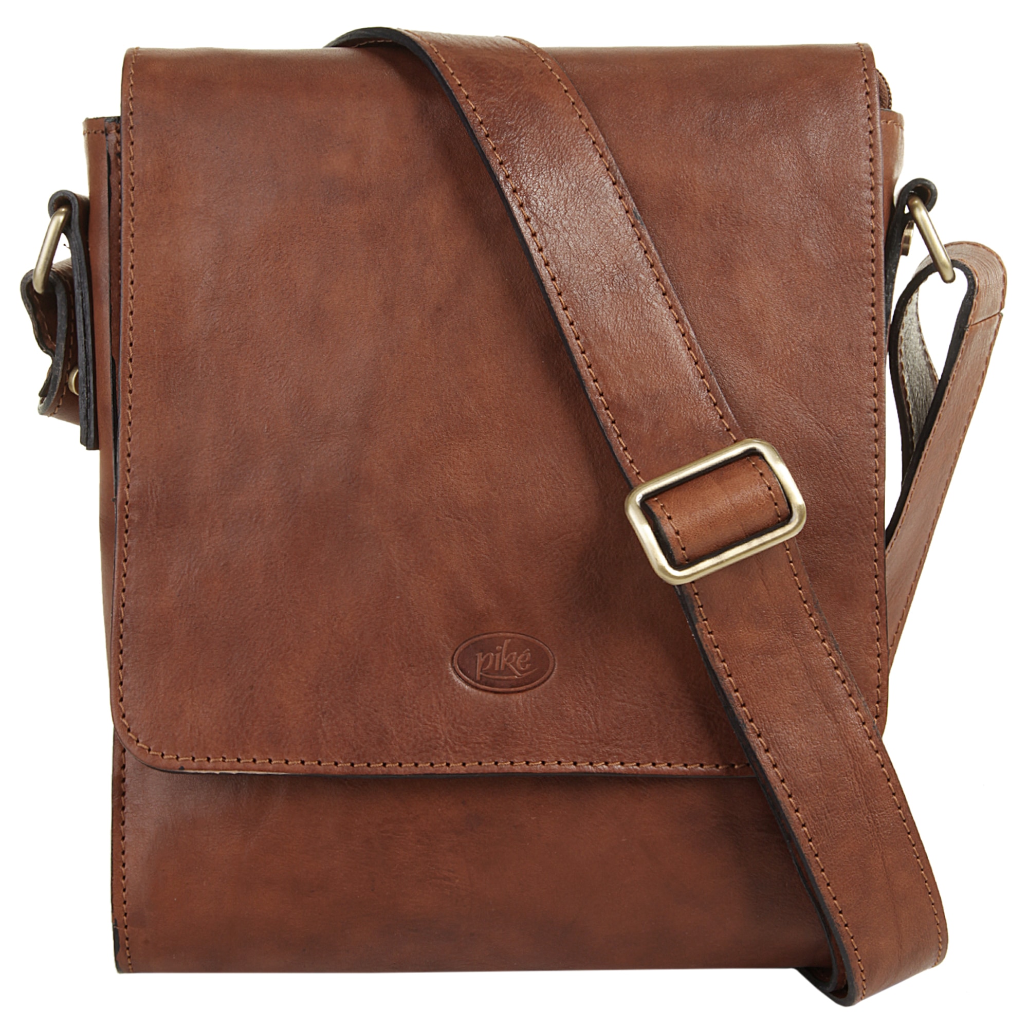 Piké Umhängetasche "PIKÉ Damen, Herren echt Leder, Made in Italy" echt Leder, Made in Italy