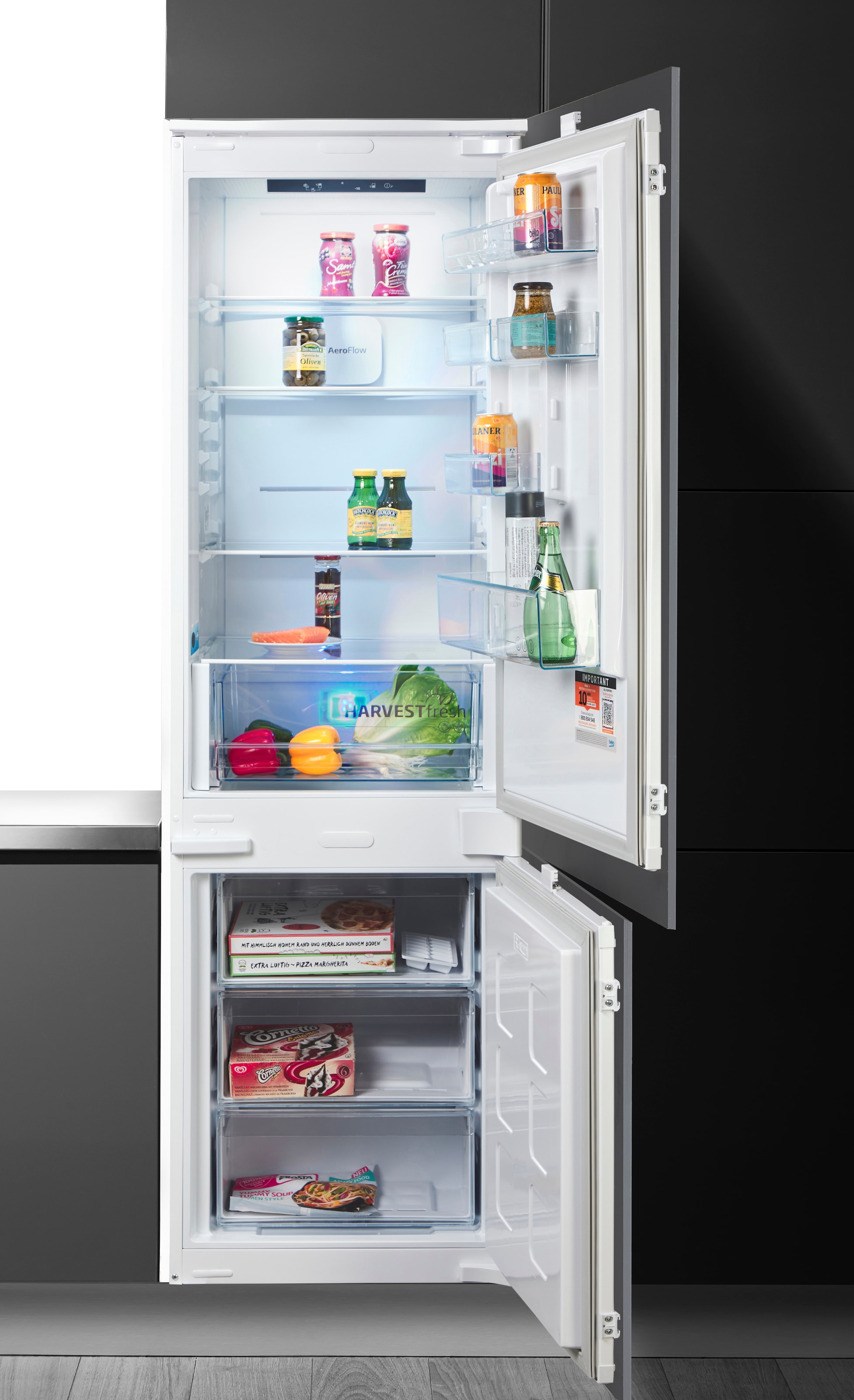 BEKO Einbaukühlgefrierkombination »B3BCNA294HS 7525320002« 177,5 cm hoch 54 cm breit