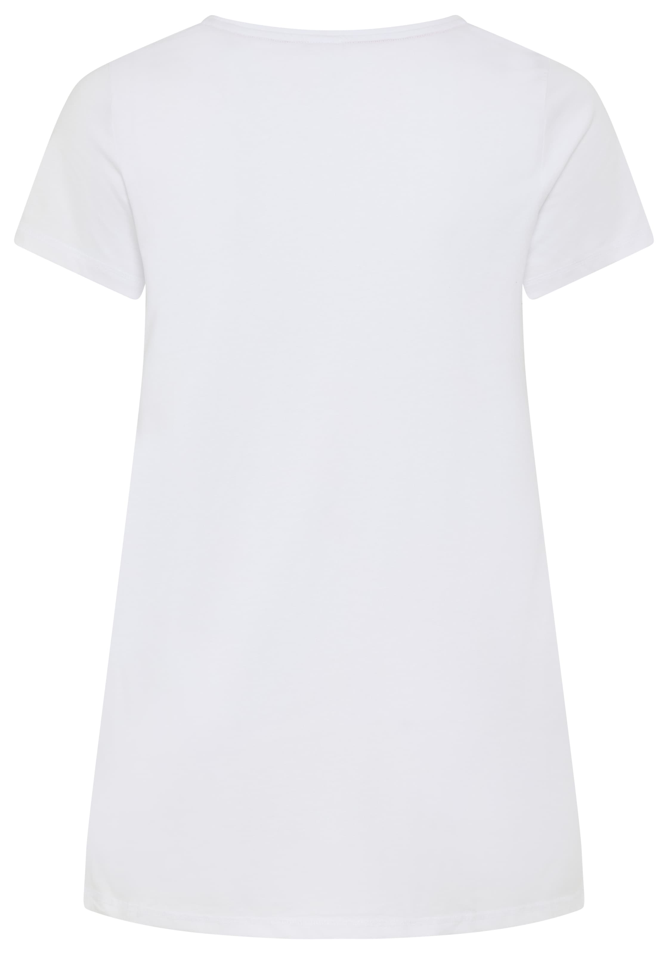 KangaROOS Longshirt, (Packung, 2 tlg., 2er-Pack), Kurzarm, figurumschmeichelnde Passform, große Größen