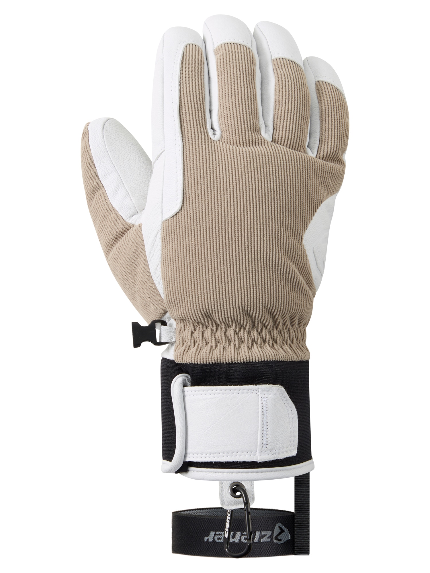 Ziener Skihandschuhe »GEFANO-Z AQUASHIELD® DAUNENFÜTTERUNG« wasserdicht, winddicht, atmungsaktiv, extra warm, Lederinnenhand