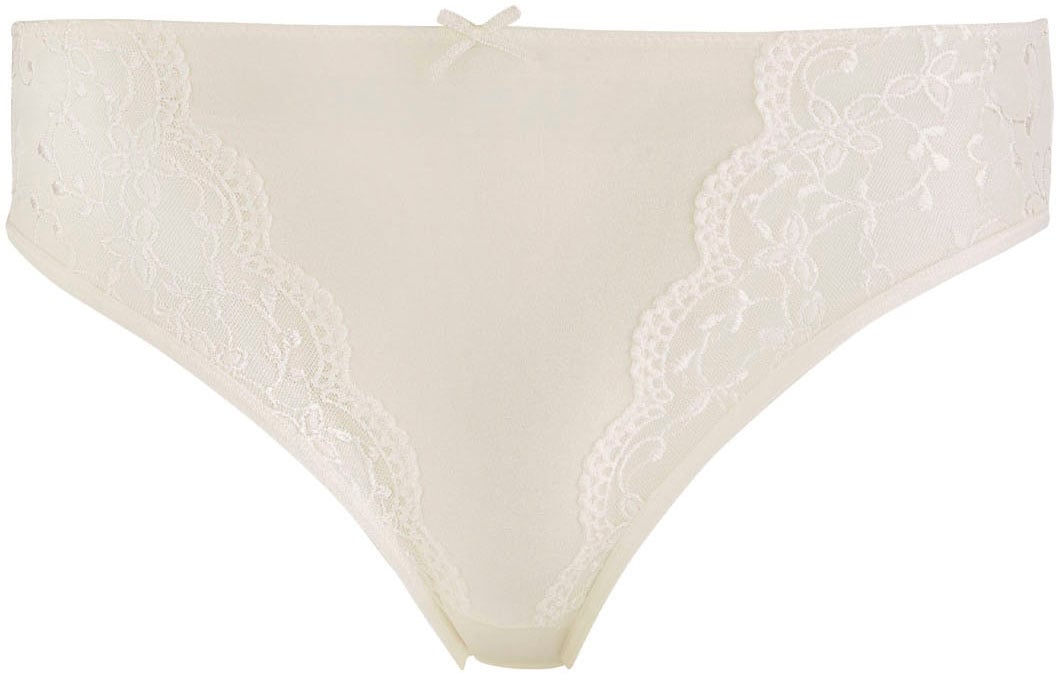 Nina Von C. Jazz-Pants Slips »"Silver Edition"«, (2er Pack), eng, elastisch, bequem, feminin, mit Spitze, mit Schleife