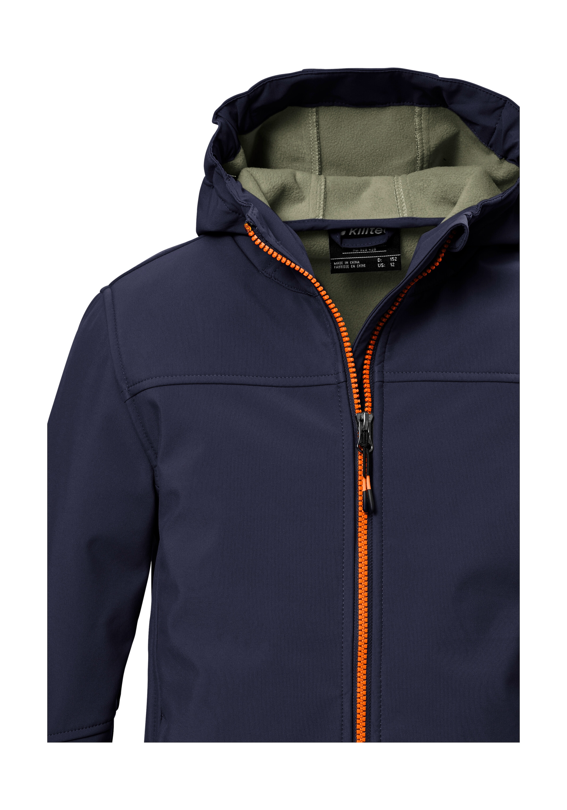 Killtec Softshelljacke »KOW 366 BYS SFTSHLL JCKT«, Wasserabweisende Softshelljacke mit Fleece, Kapuze und Reflektoren