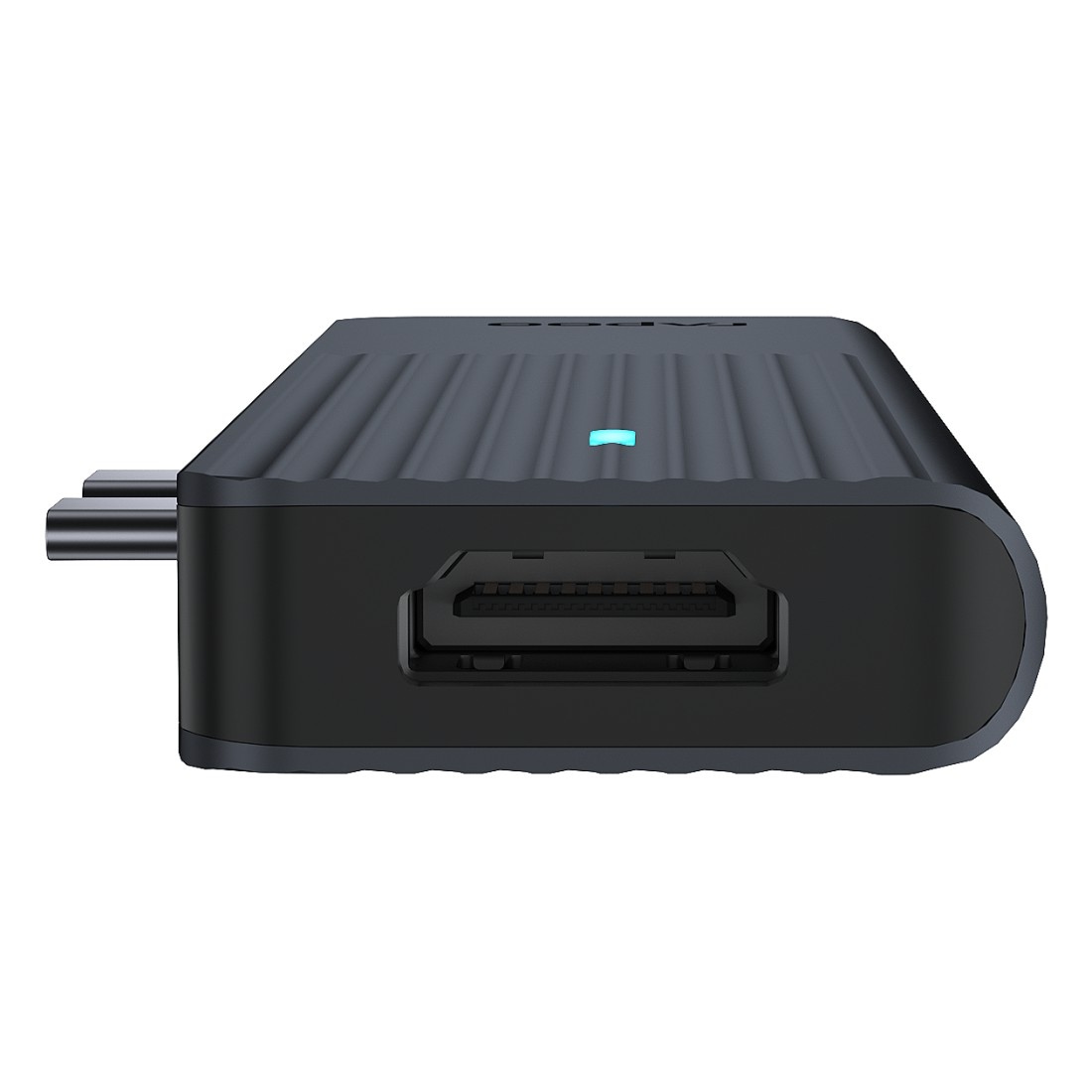 Rapoo USB-Adapter »UCM-2003 USB-C Multiport Adapter, 7in2, Grau«, USB-C zu HDMI-USB 3.0 Typ A-SD-Card-MicroSD-Card