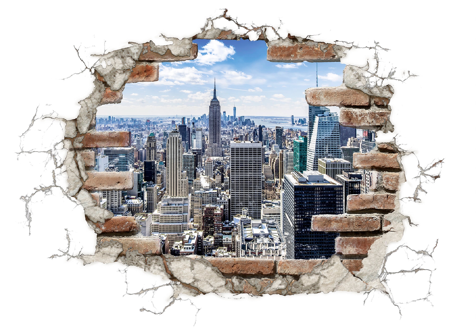 Komar Wandtattoo »Break Out NYC«, (1 St.), 100x70 cm (Breite x Höhe), selbstklebendes  Wandtattoo online kaufen | mit 3 Jahren XXL Garantie