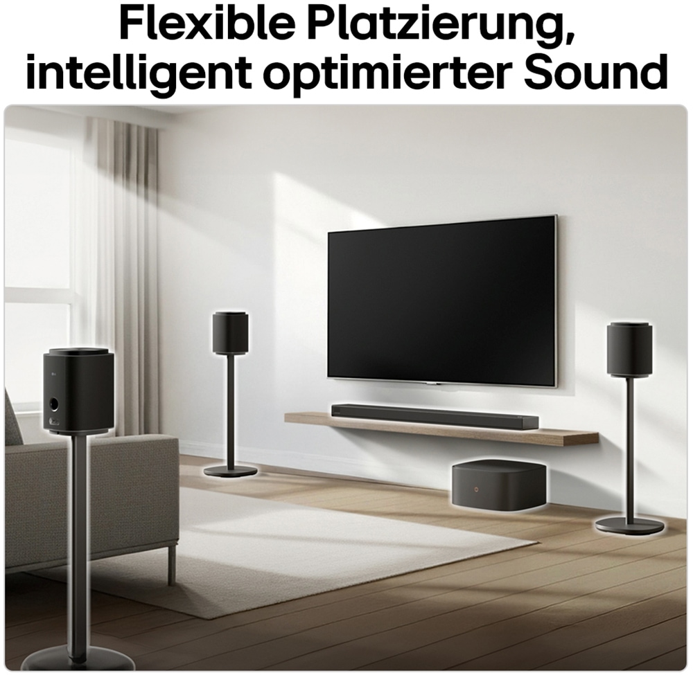 LG Soundbar »Sound Suite H7« 5.1.3 (Bluetooth | WLAN (WiFi) App-Steuerung | Equalizer | Lautstärkeanpassung | Nacht Modus | Pairing 500 W) Dolby Atmos FlexConnect-Technologie