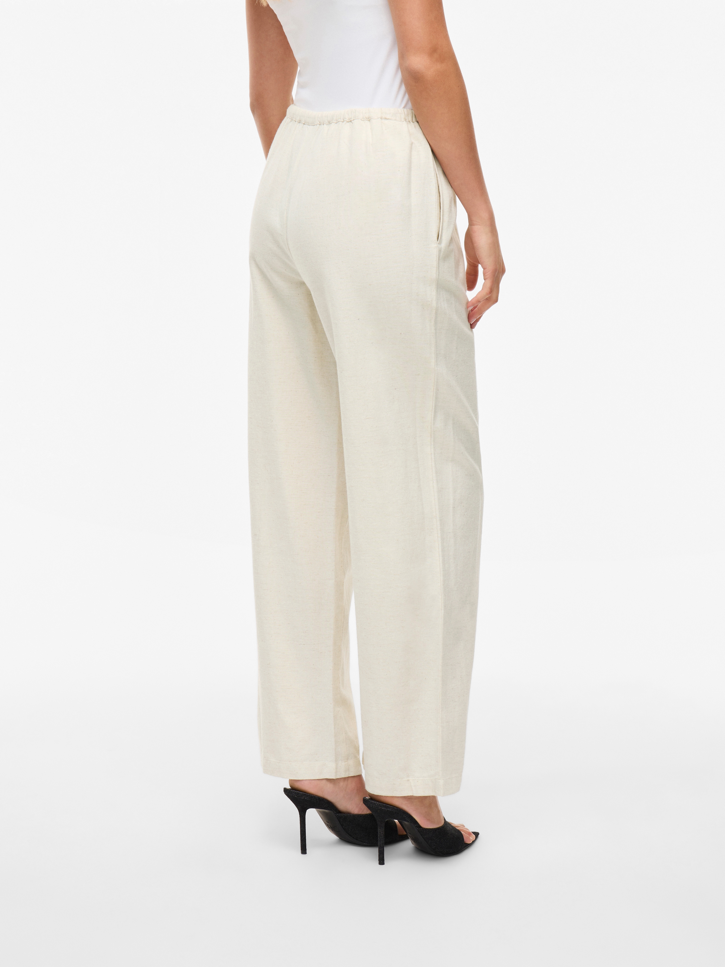 Vila Schlupfhose »VIPRISILLA RW PANTS - NOOS«  Sommerhose, mit Leinen