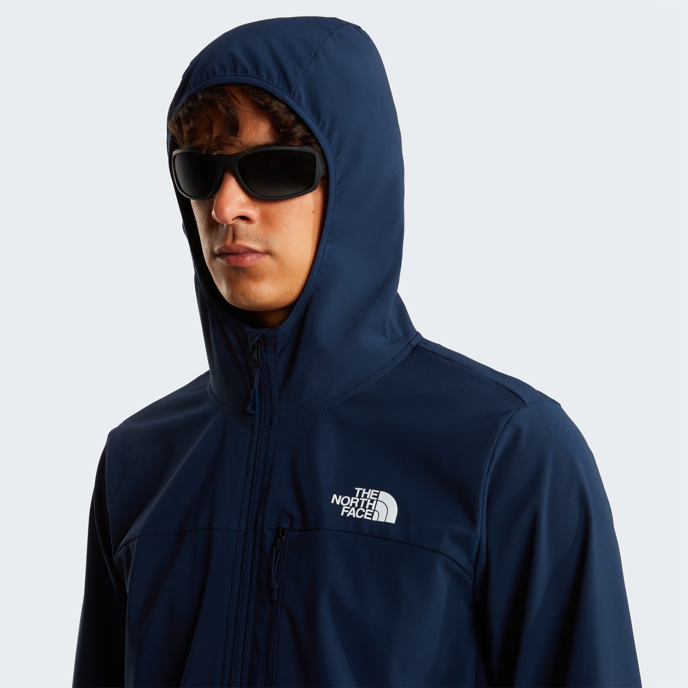 The North Face Softshelljacke »M NIMBLE HOODIE 2« sportlicher Stil, atmungsaktives Material, hochelastisch
