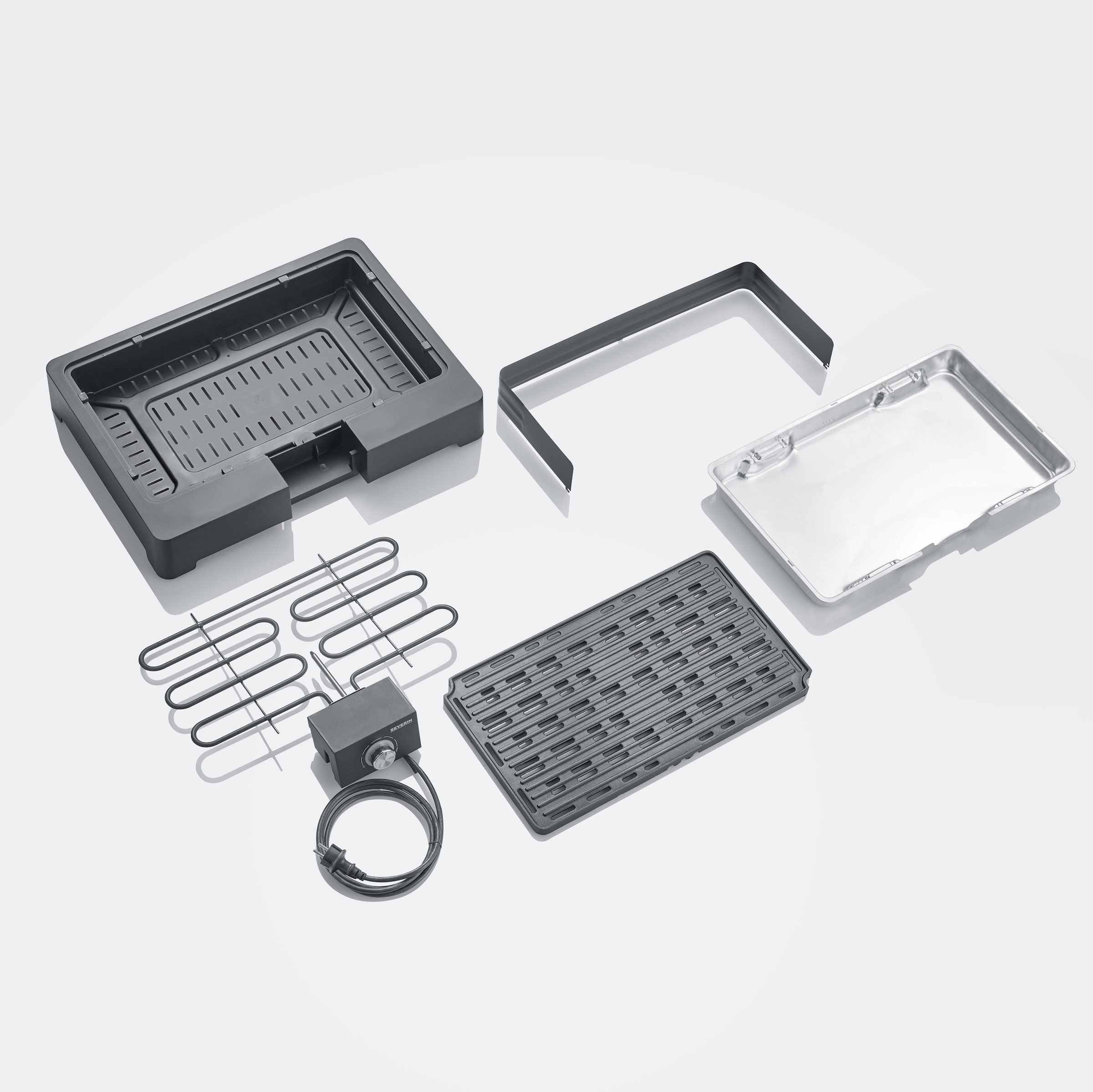 Severin Standgrill »PG 8568«, 2200 W, Elektrogrill mit Grillplatte, als Stand- oder Tischgrill nutzbar