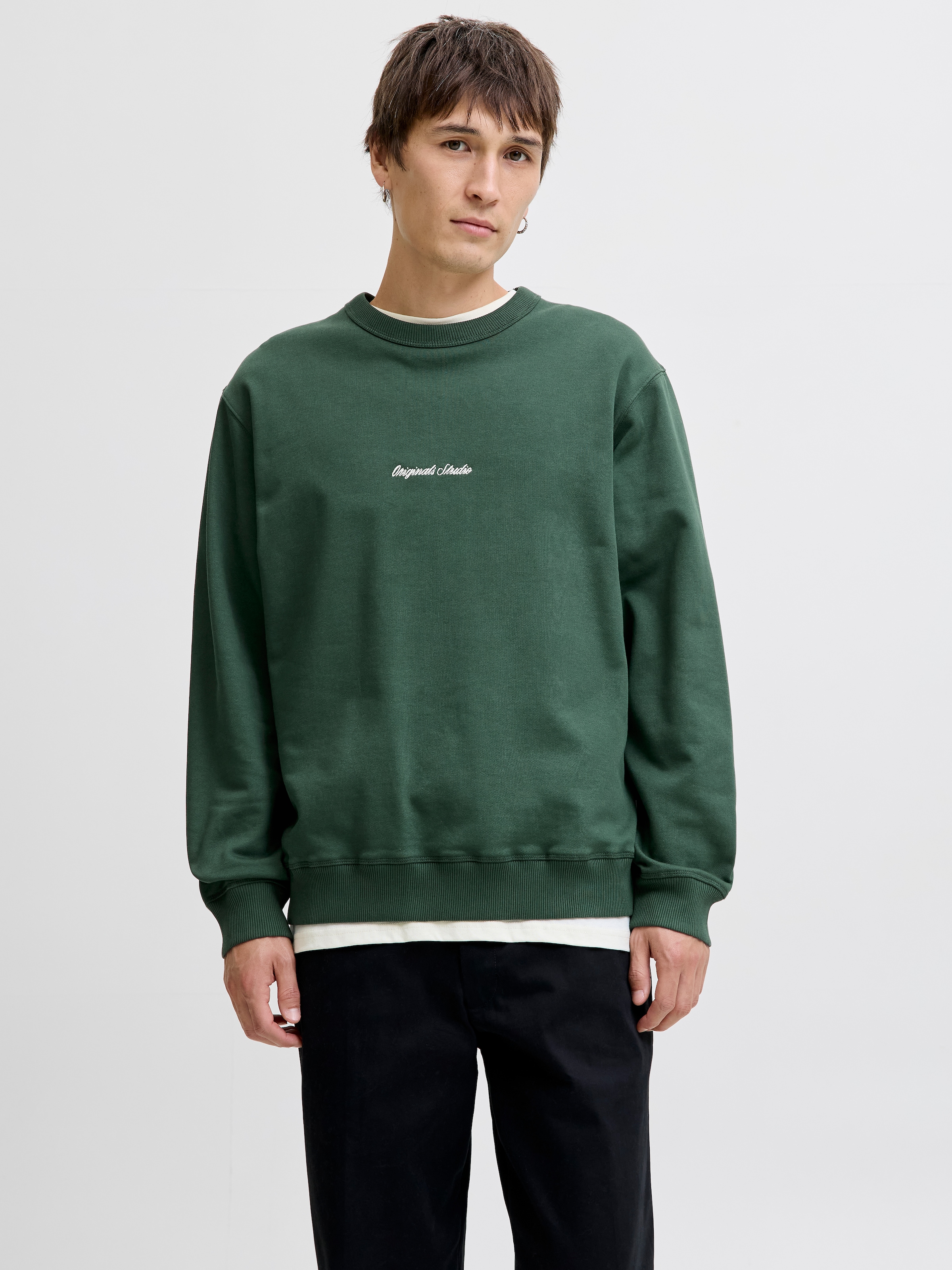 Jack & Jones Sweatshirt »JORNORREBRO EMB SWEAT CREW NOOS«, mit Logo Print
