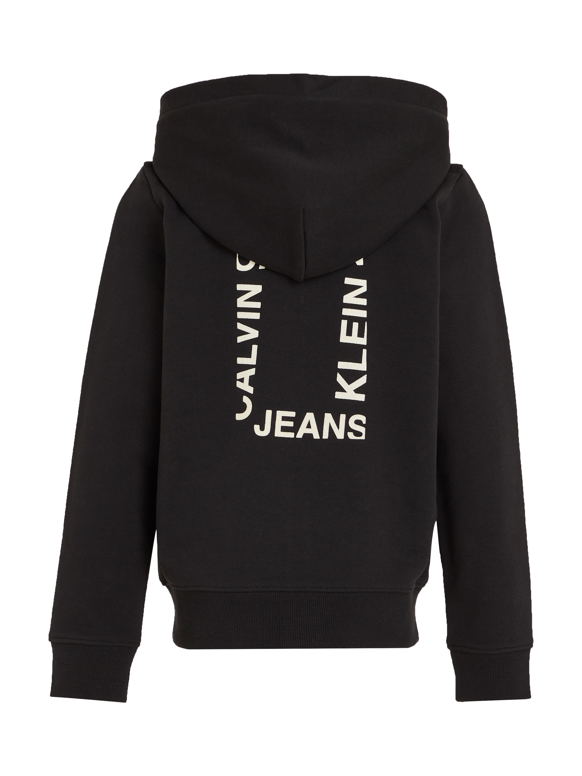 Calvin Klein Jeans Sweatjacke »MINI HERO FLOCK ZIP-THROUGH«, für Kinder bis 16 Jahre und Markenlabel