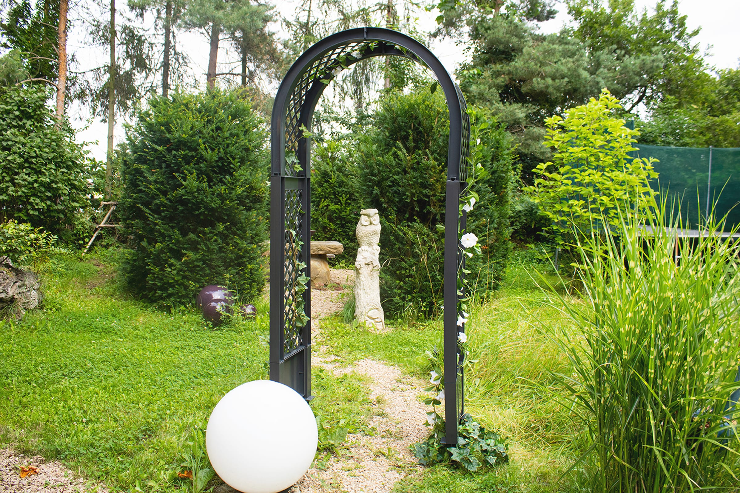 KHW Rosenbogen, BxTxH: 100x43x207 cm, mit Erdspießen