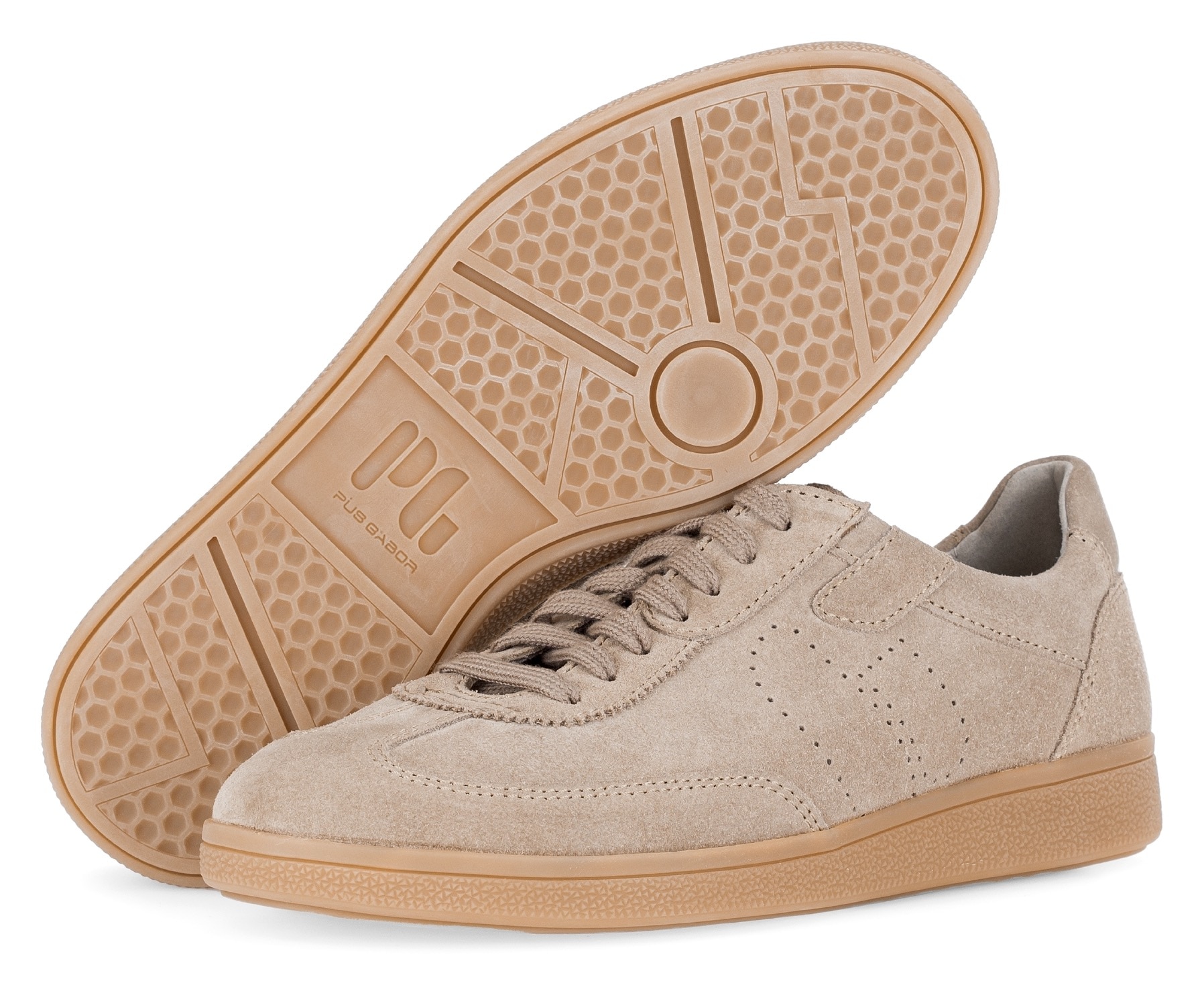 Pius Gabor Sneaker  , Freizeitschuh, Schnürschuh, Halbschuh mit Perforation, G-Weite