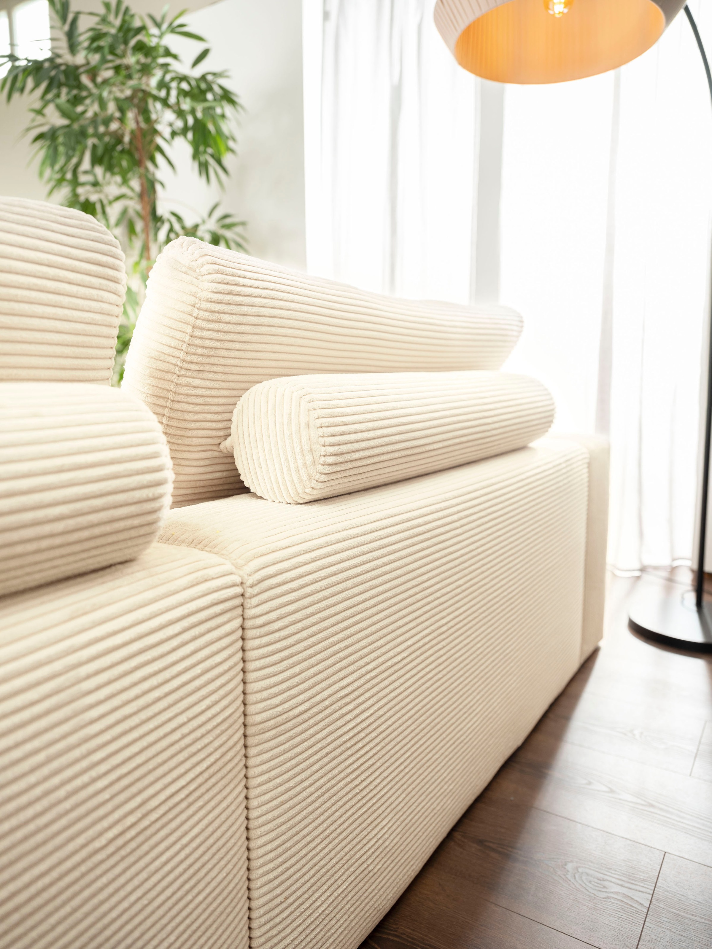 alina Ecksofa »Sandy« mit Recamiere, in modernem Cordstoff