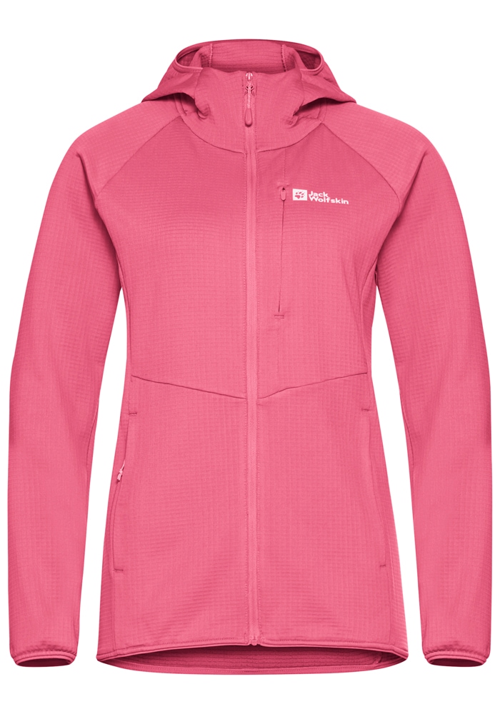 Jack Wolfskin Fleecejacke »KOLBENBERG HOODED FZ W«, mit Kapuze