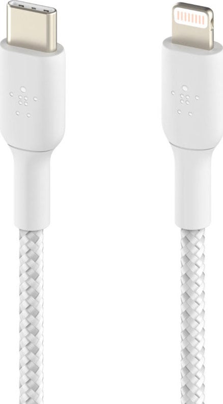 Belkin Smartphone-Kabel »Lightning/USB-C Kabel ummantelt mfi 1m«, Lightning-USB-C, 100 cm