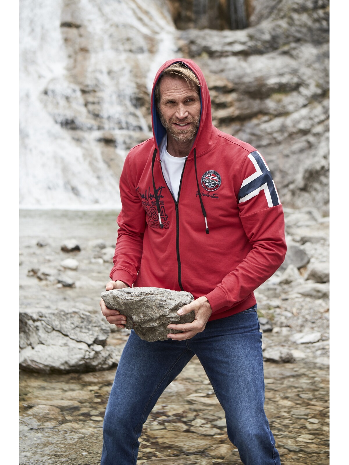 Jan Vanderstorm Kapuzensweatjacke »Sweatjacke ANTOO«