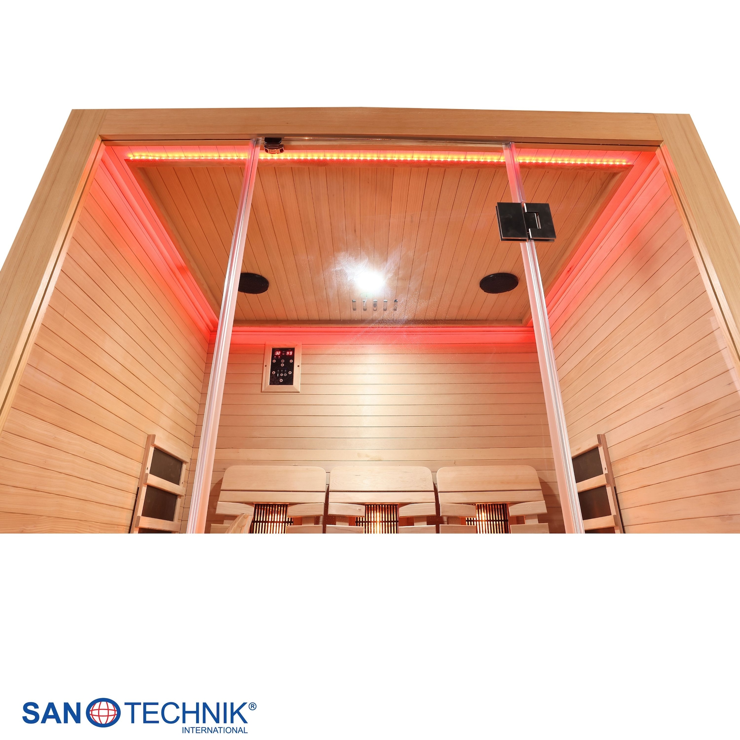 Sanotechnik Infrarotkabine »Infrarotkabine OPEN« 3 Pers; 150x120x200cm; 6 Vollspektrumstrahler, 3 Carbonheizplatten