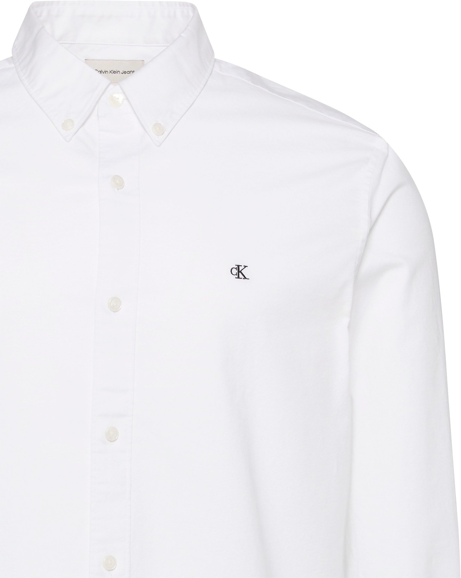 Calvin Klein Jeans Langarmhemd »LS SOLID OXFORD CLASSIC SHIRT«, Mit Rundhalsausschnitt