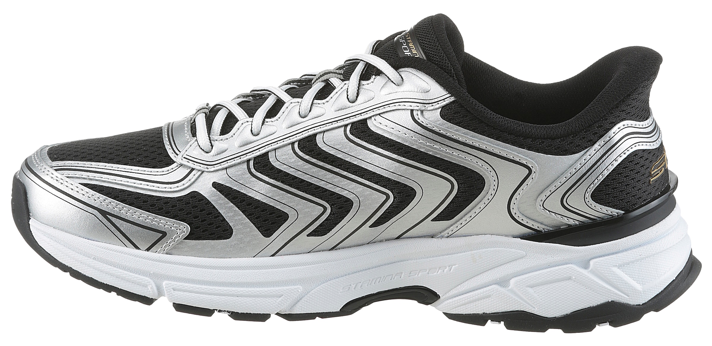 Skechers Slip-On Sneaker »STAMINA SPORT«  Retro Sneaker, Schnürschuh mit Slip-ins