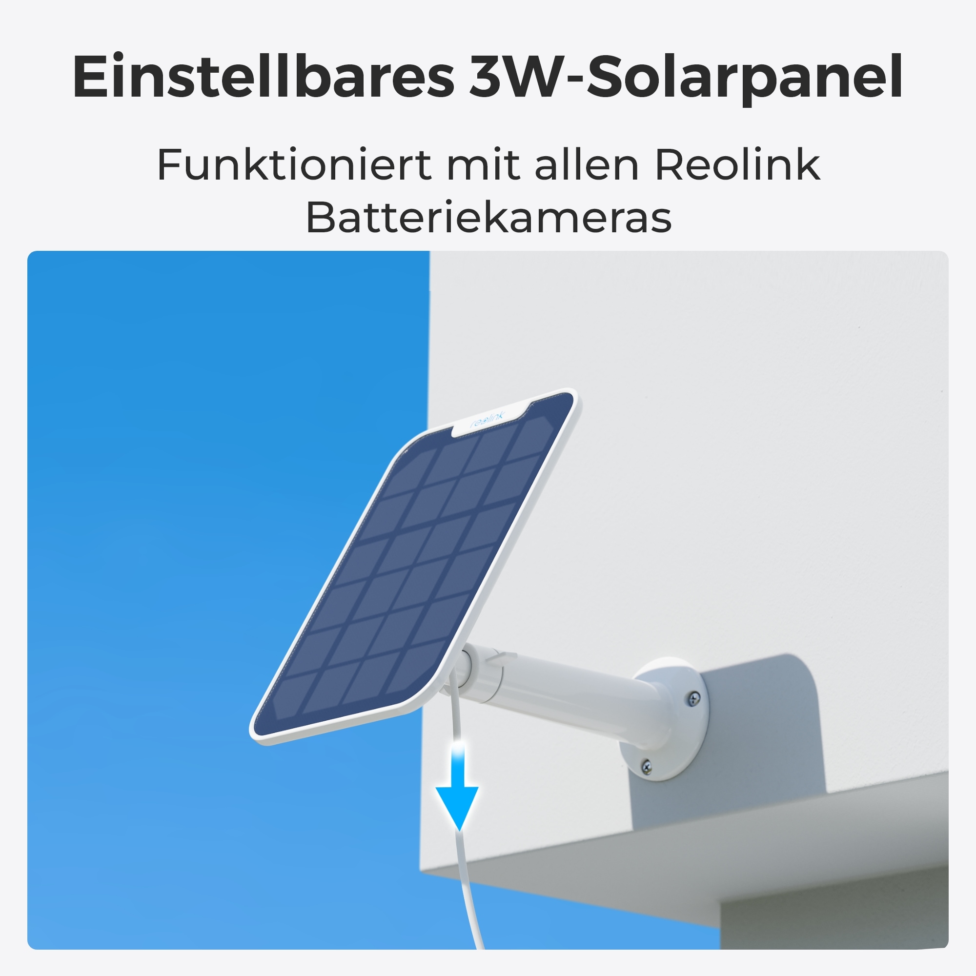 Reolink Überwachungskamera »Argus Series B430 inkl. Solar Panel«, autarker Betrieb dank Solar Panel