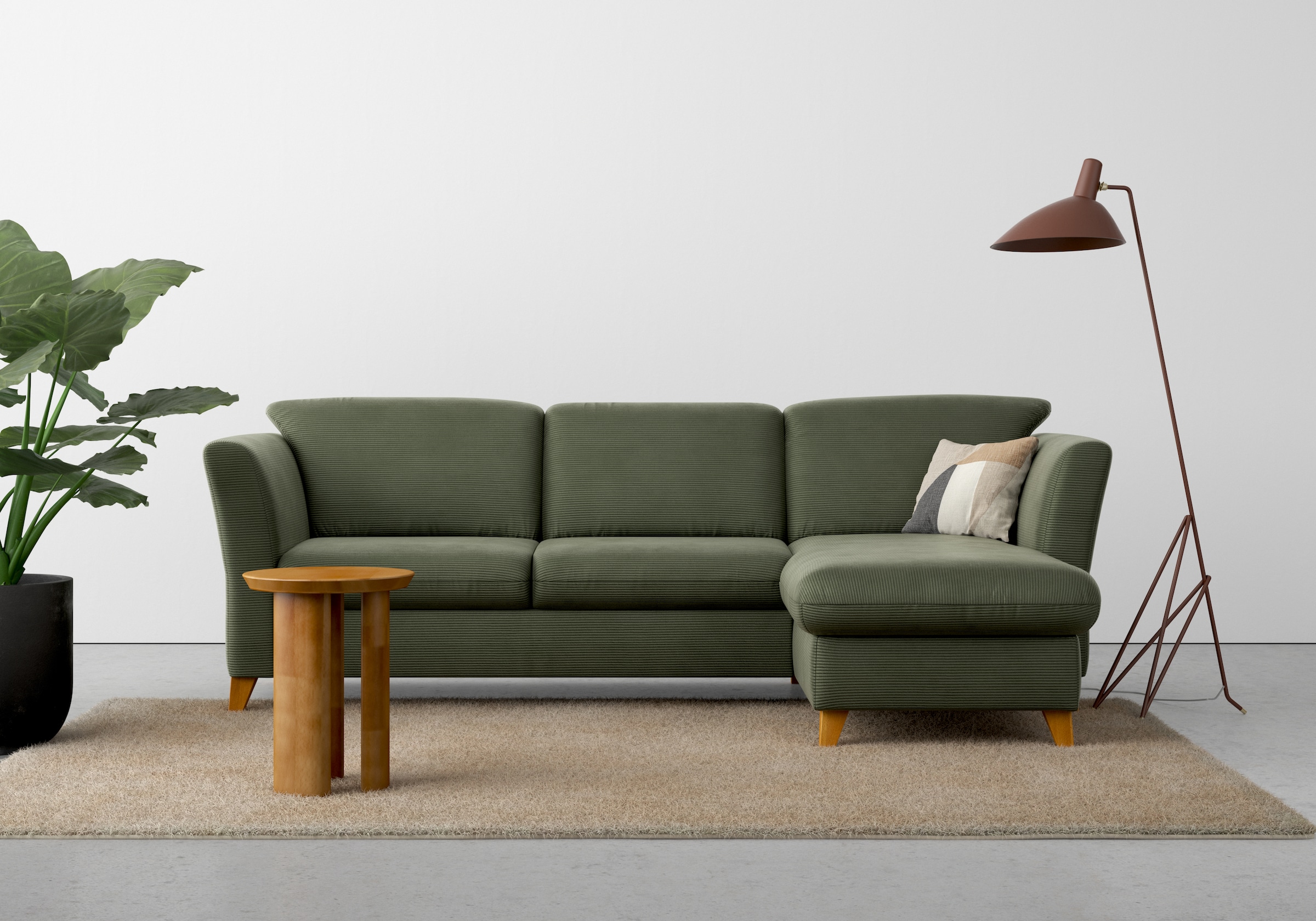 Home affaire Ecksofa »Trelleborg L-Form«, wahlweise mit Bettfunktion und Bettkasten, inkl. Federkern-Polsterung