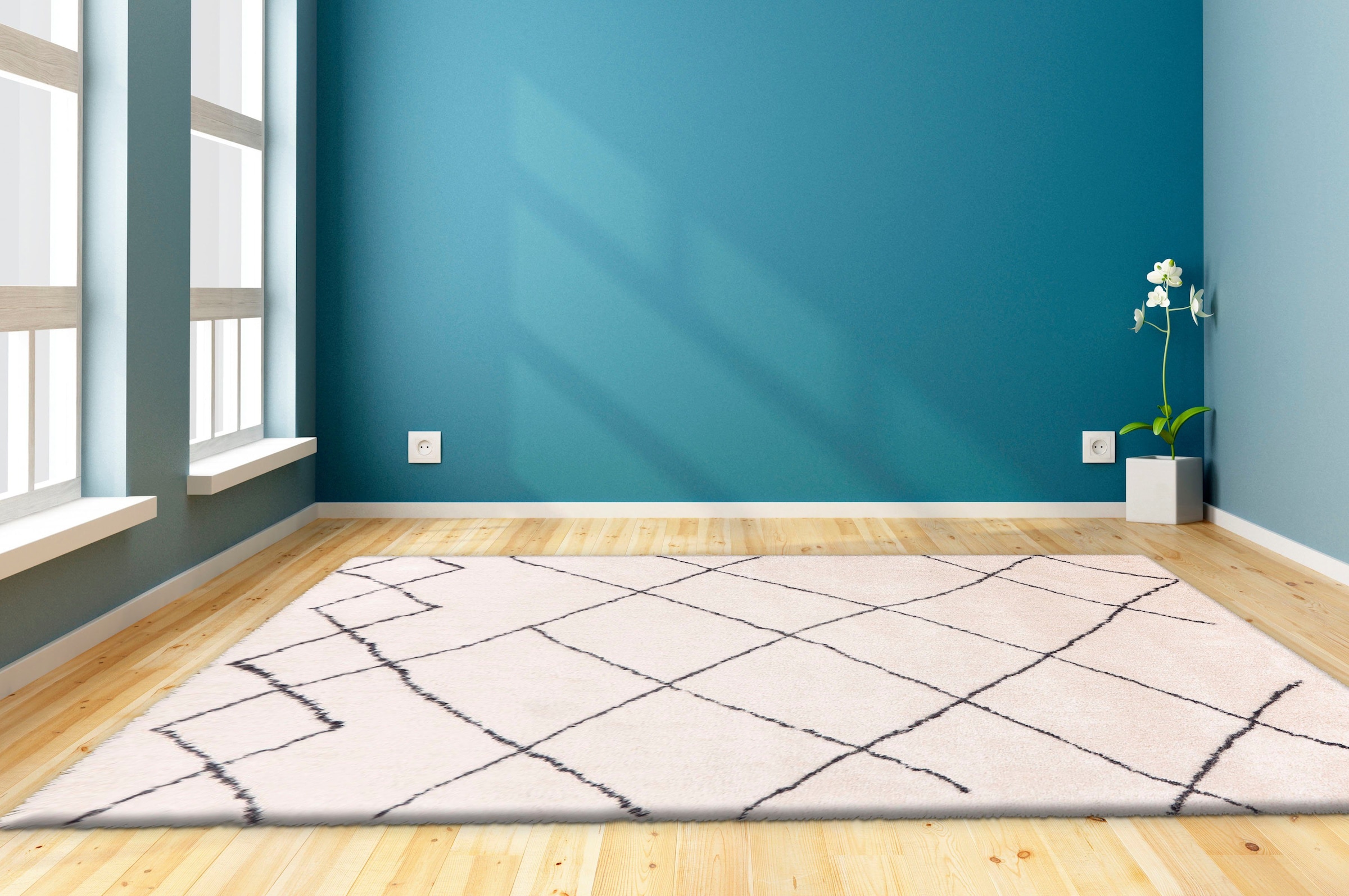 my home Hochflor-Teppich »Amanda«, kaufen rechteckig, | Wohnzimmer UNIVERSAL