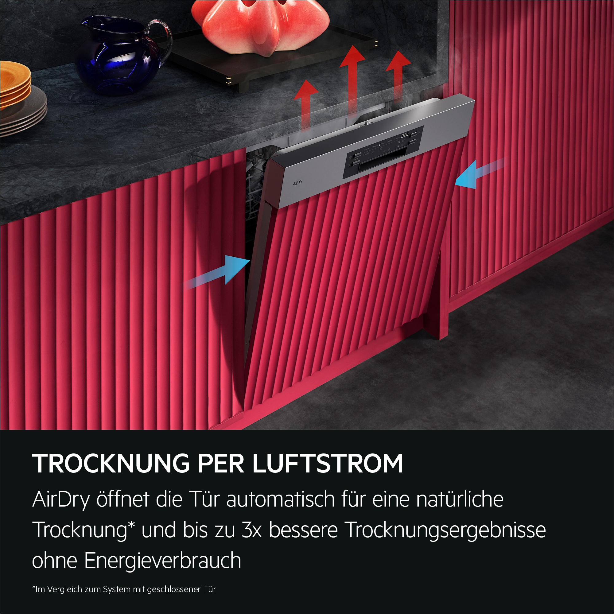 AEG teilintegrierbarer Geschirrspüler 6000 »GT620C2SCM« Spülmaschine – starke Sprühabdeckung, viel Platz & sauber
