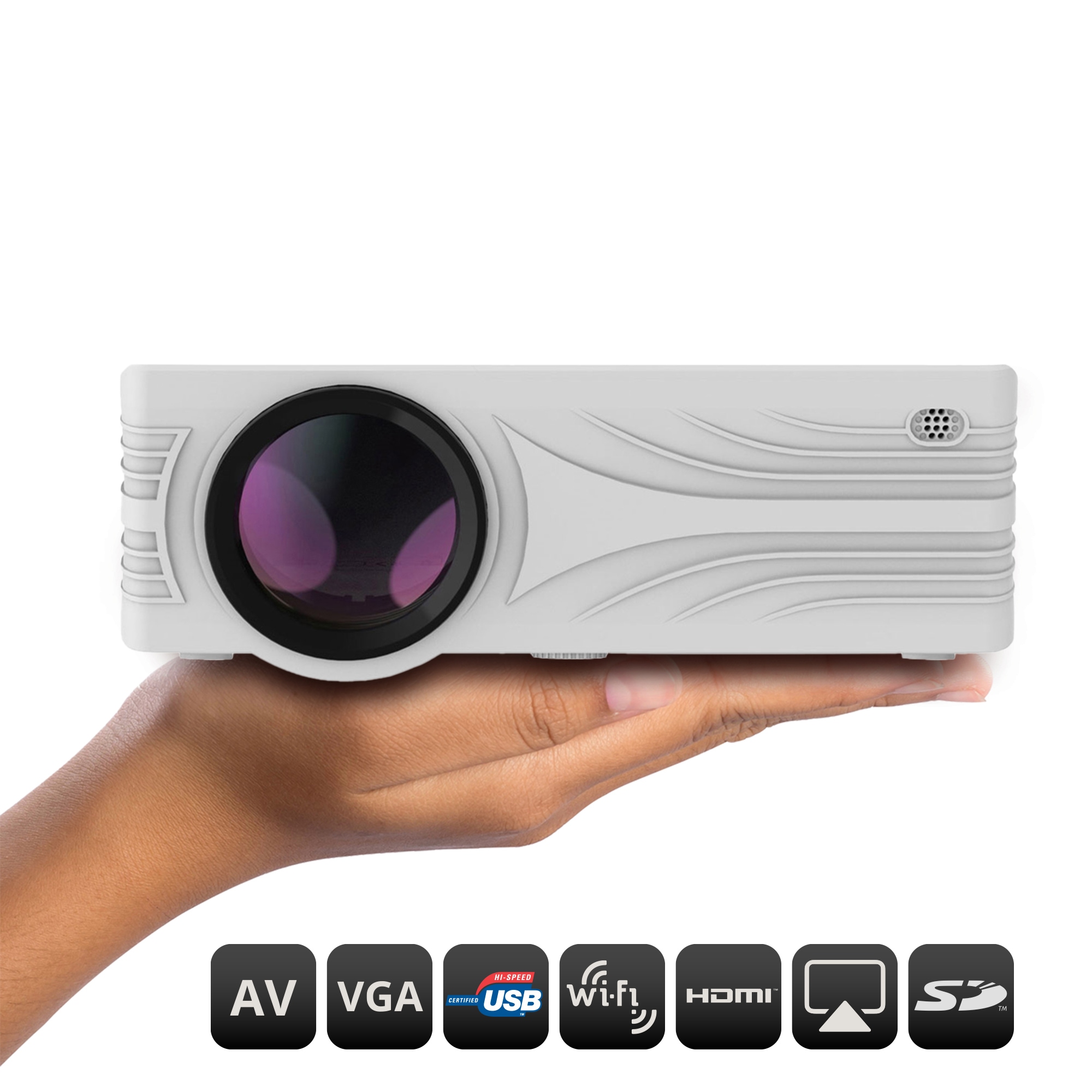 LA VAGUE LCD-Beamer »LED-Projektor LV-HD240 Wi-Fi«, Interner Lautsprecher