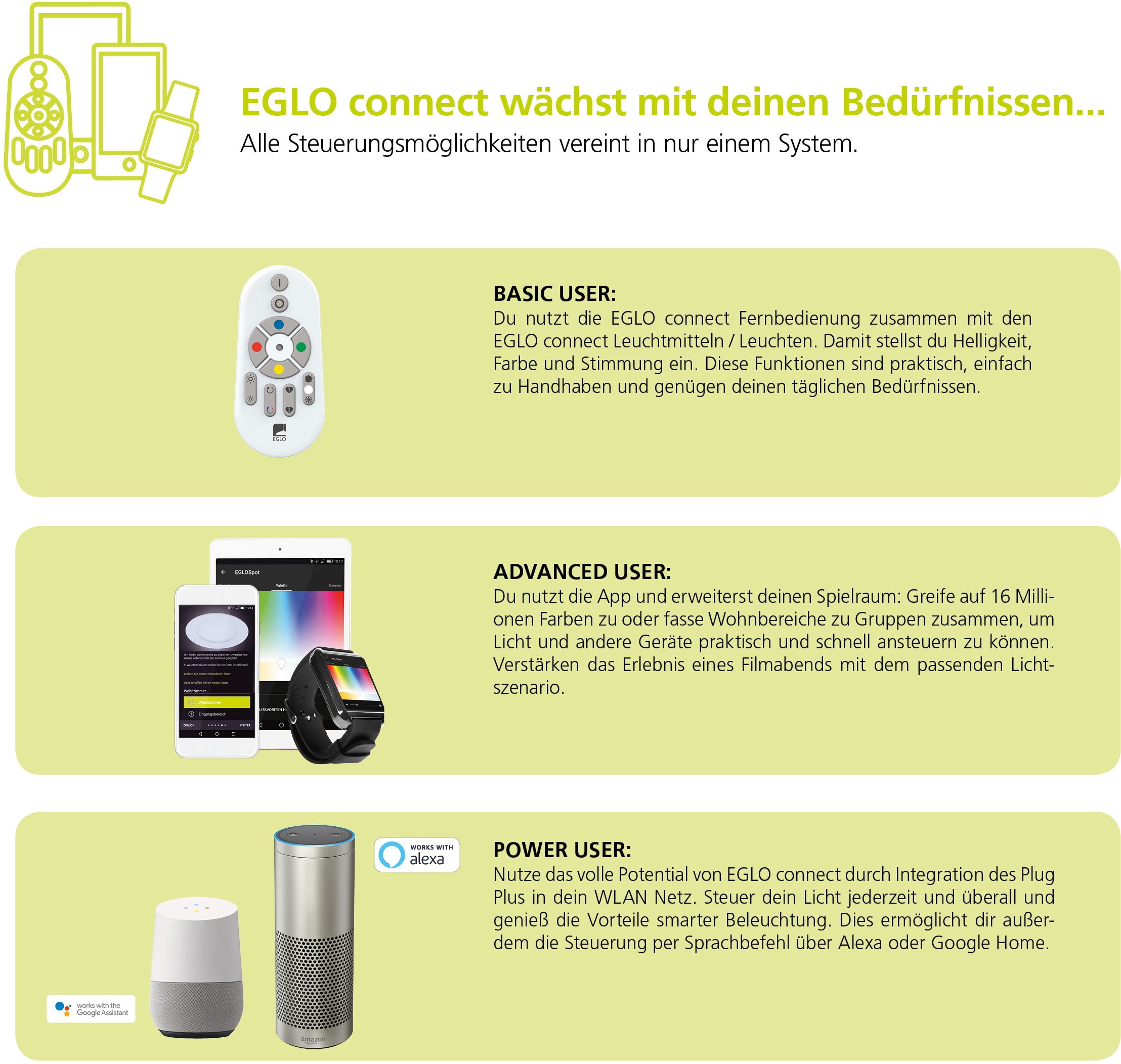EGLO LED Deckenleuchte »VOLTAGO-C«, 1 CONNECT, EGLO 3 XXL Jahren RGB Garantie online BLE, kaufen | Fernbedienung, + flammig-flammig, Steuerung mit CCT, APP über