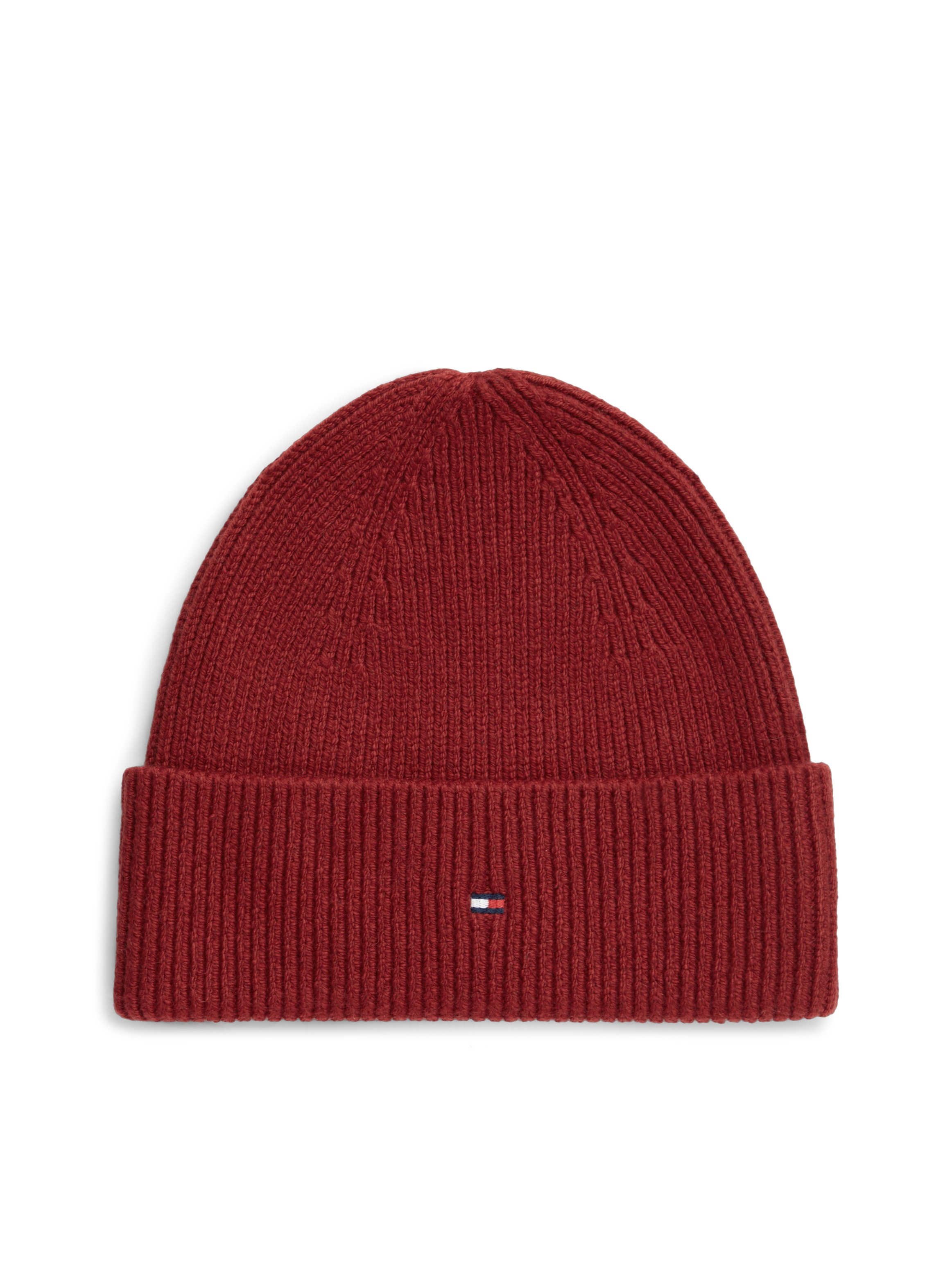 Tommy Hilfiger Beanie »TH FLAG KNIT« mit Wolle und Stickerei