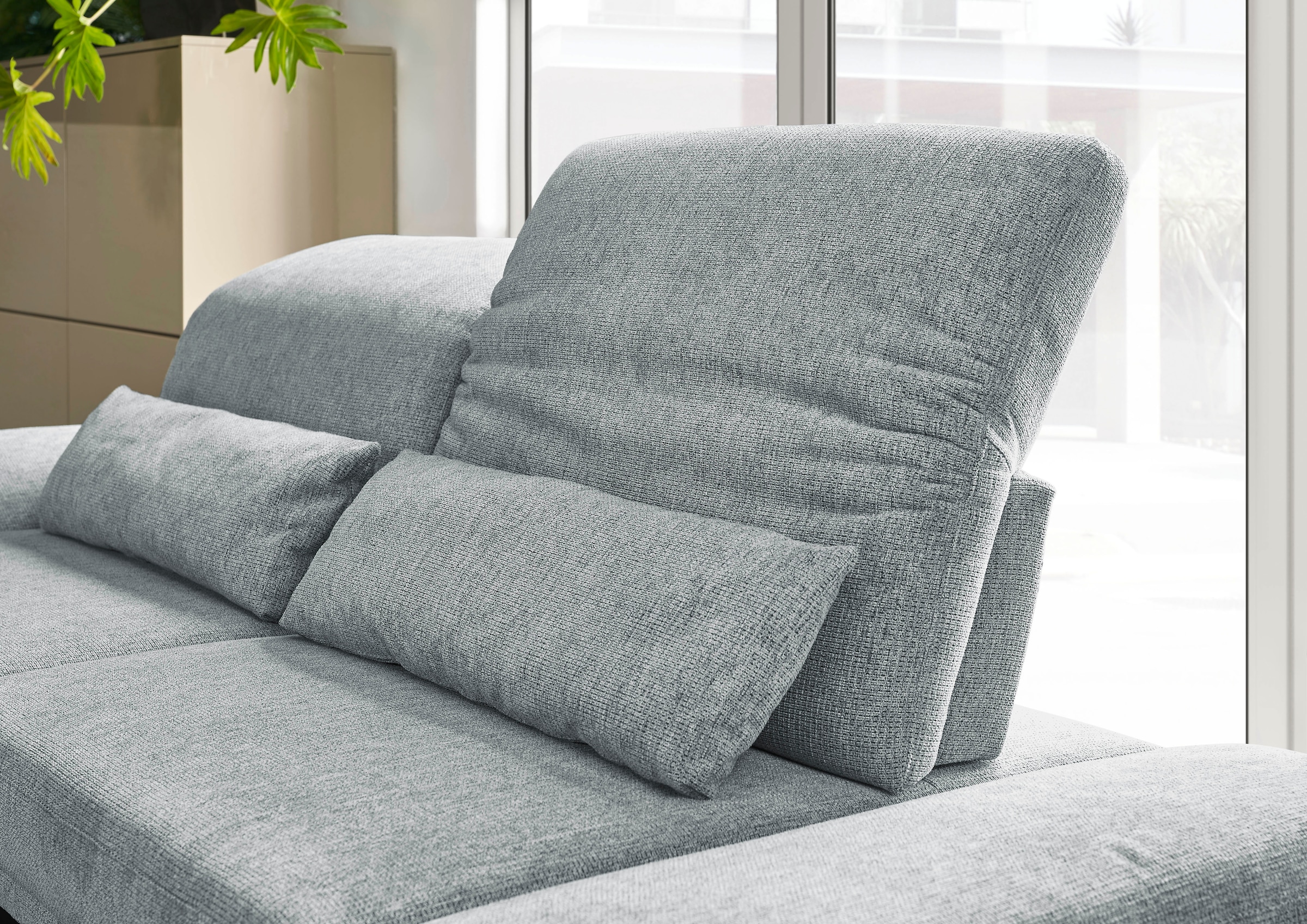 3C Candy Ecksofa »Mallow Designsofa mit Komfortfunktionen, modern und bequem, L-Form« Verstellbare Armlehne und Kopfteil, manuelle Sitztiefenverstellung