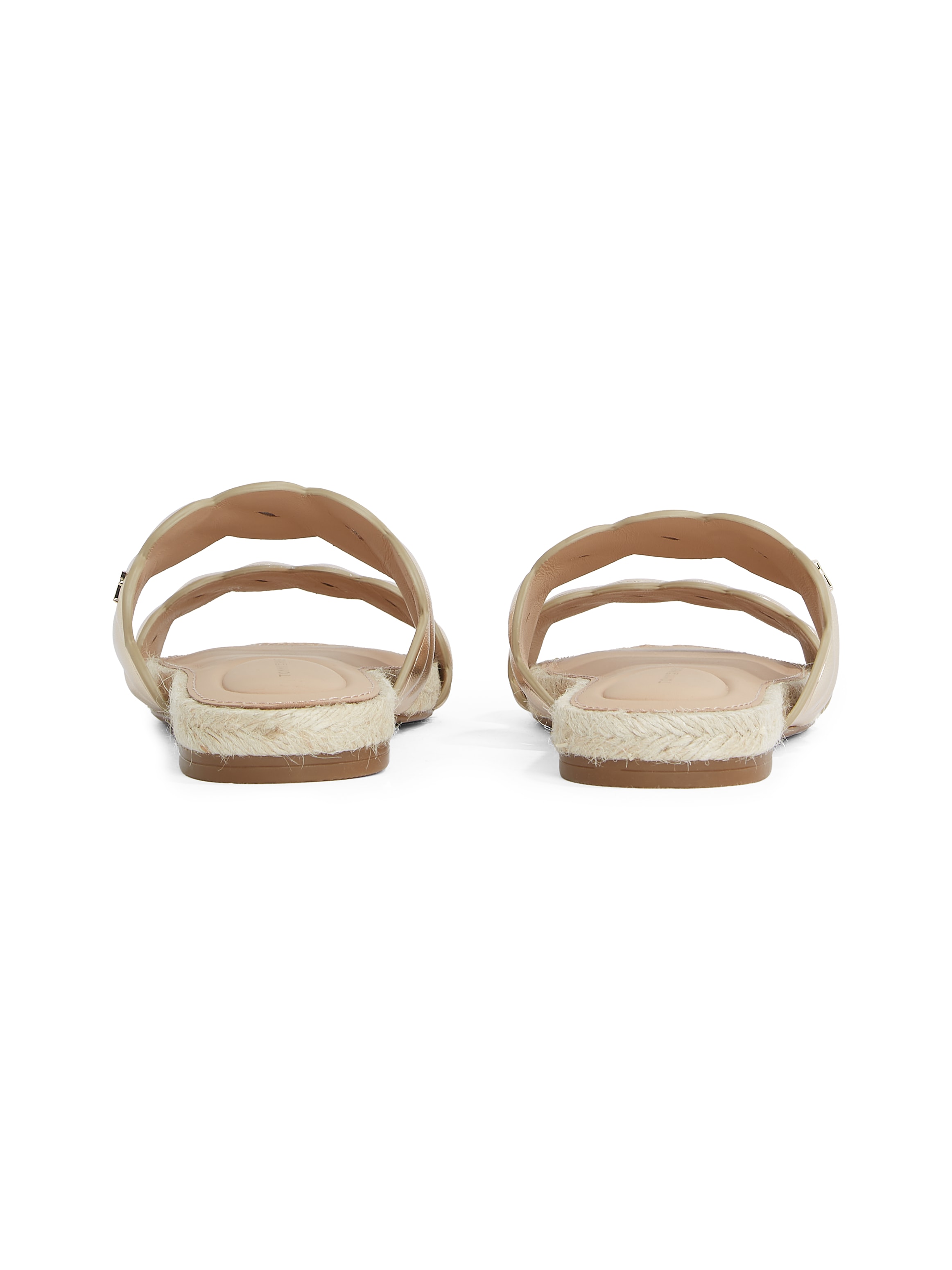 Tommy Hilfiger Pantolette »METALLIC ROPE ESPADRILLE MULE«  , Plateau, Sommerschuh, Flats, Bequemschuh mit geschungener Bandage