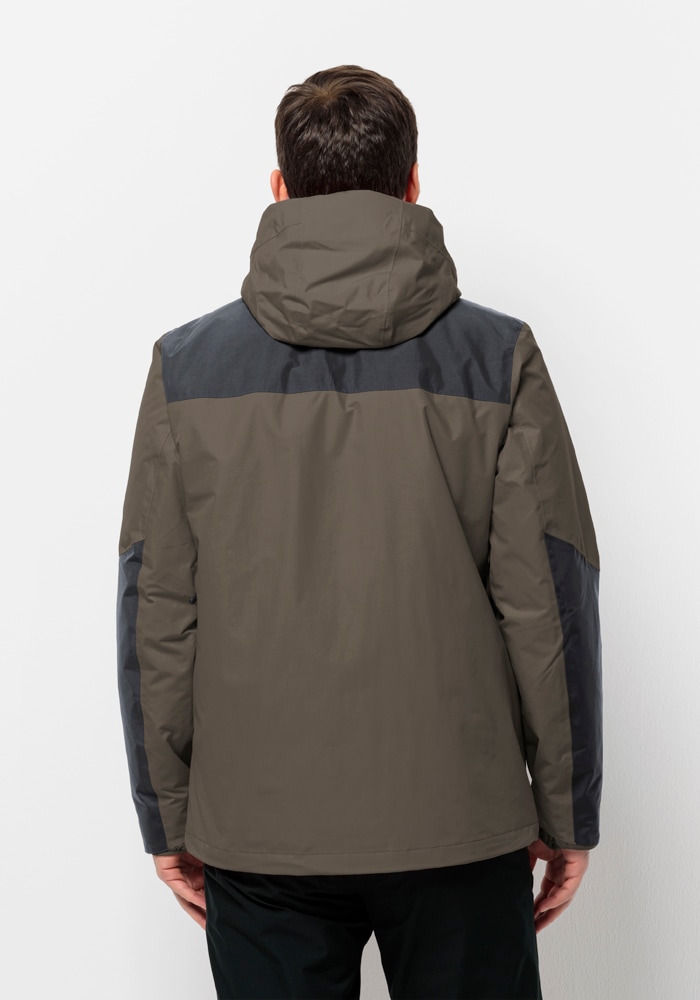 Jack Wolfskin 3-in-1-Funktionsjacke »JASPER 3IN1 JKT M«, (2 teilig), mit Kapuze