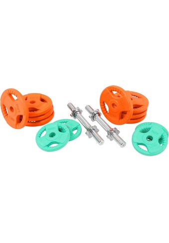 Hantel-Set »30 kg Hantelset mit 2 Kurzhanteln, Gummi Gripper Verstellbar«, (Set)