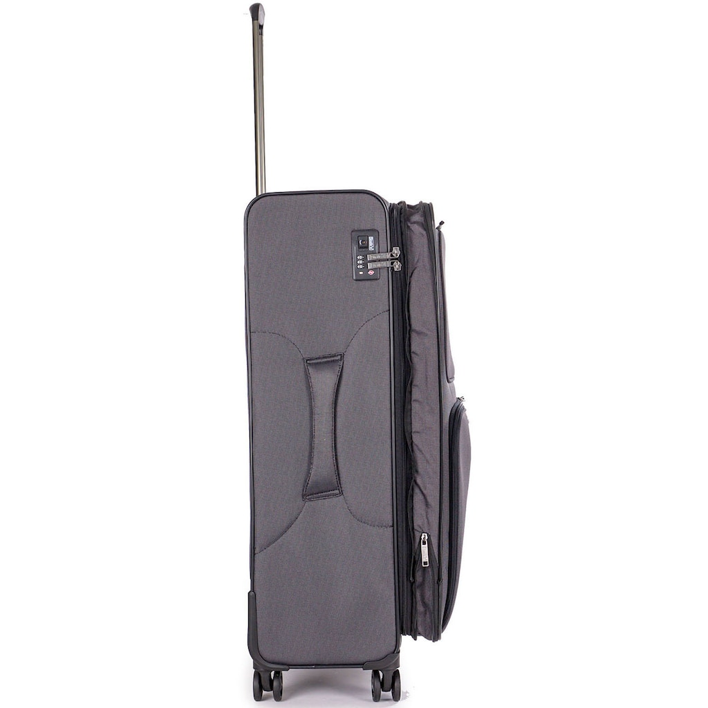 Stratic Weichgepäck-Trolley »Bendigo Light + L, black«, 4 Rollen