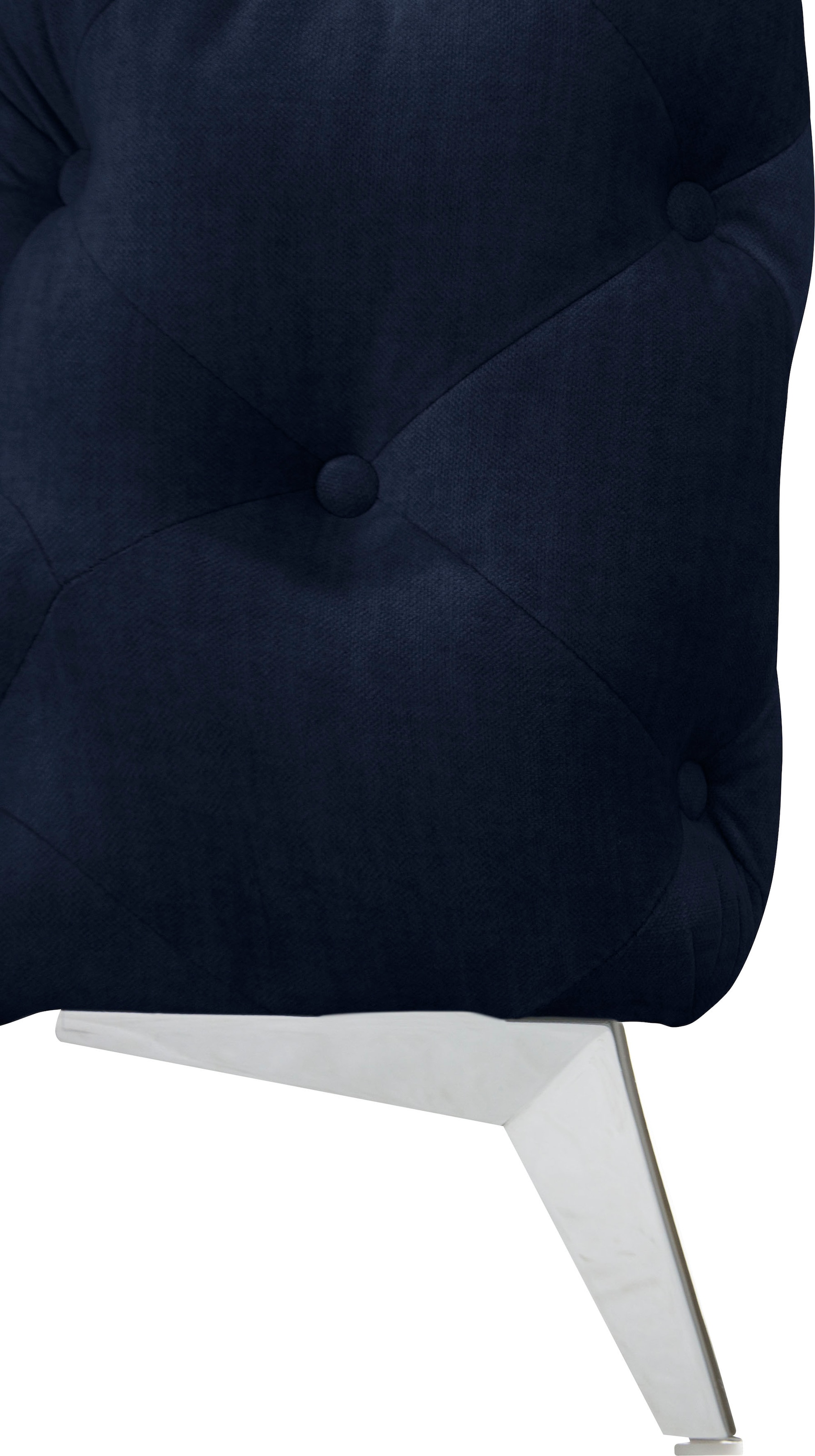 Home affaire Chesterfield-Sofa »Ecksofa GLYNIS L-Form mit Wellenunterfederung, Maße B/T/H 264/204/75cm« aufwändige Knopfheftung, moderne Chesterfield Optik, Fußfarbe wählbar