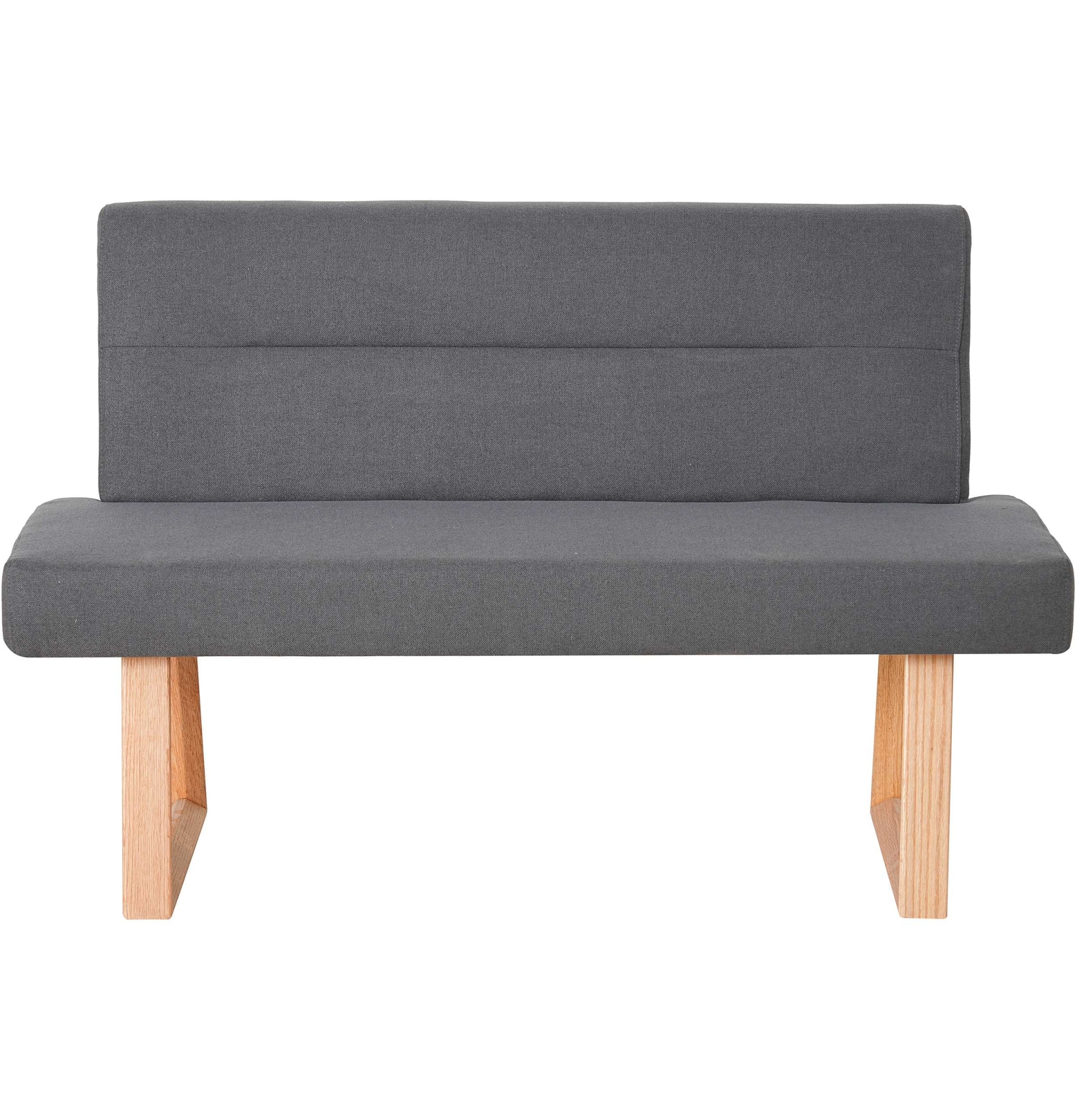 OTTO home Essbank »Emilia« Beine aus massiver Eiche, pflegeleichtem Webstoff Bezug, Breite 140 cm
